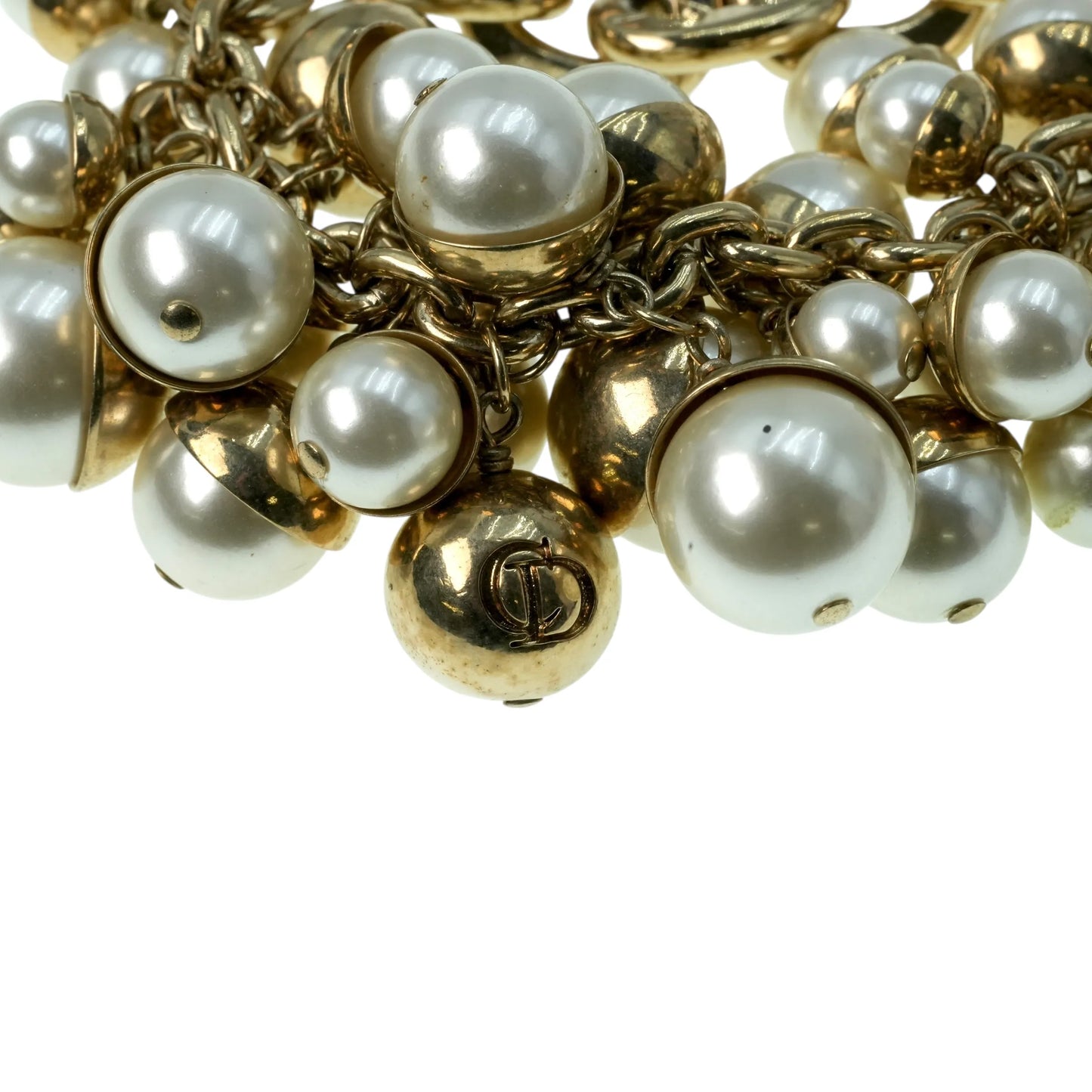 Dior Pearl Charm Bracelet - Gold Plated