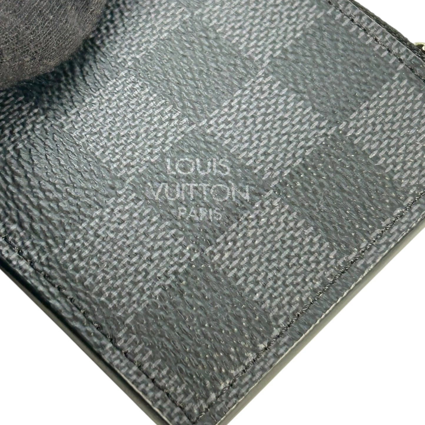 Louis Vuitton Damier Card Case Coin Case - Black