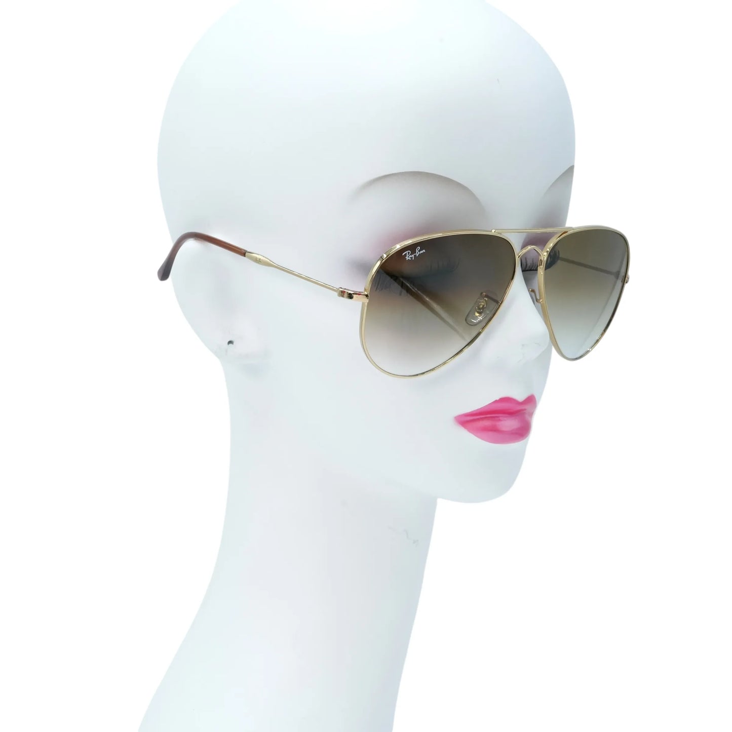 Ray-Ban Gold Frame Sunglasses - Brown - 34070