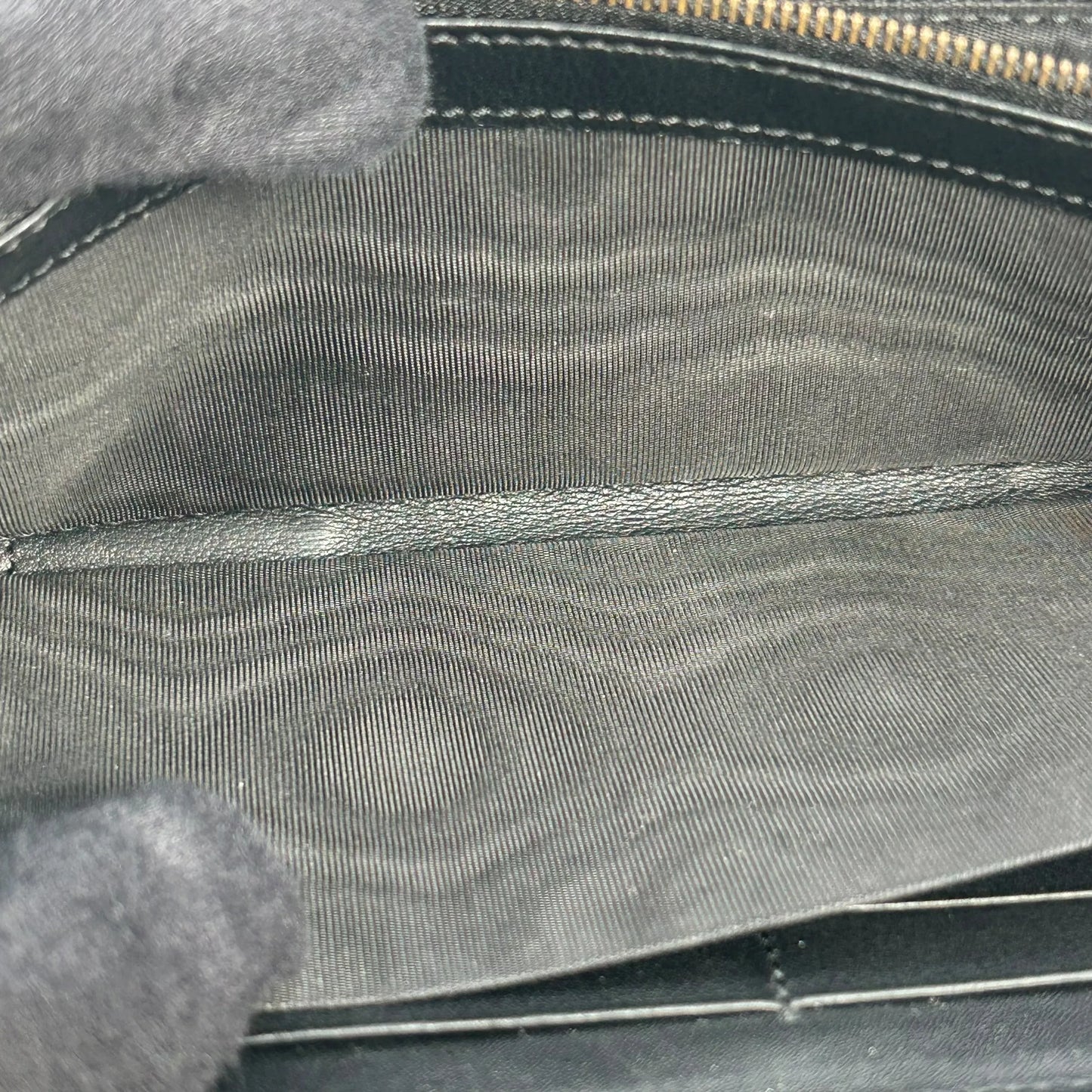 GUUCI Bamboo Zip Around Long Wallet - Beige × Brown
