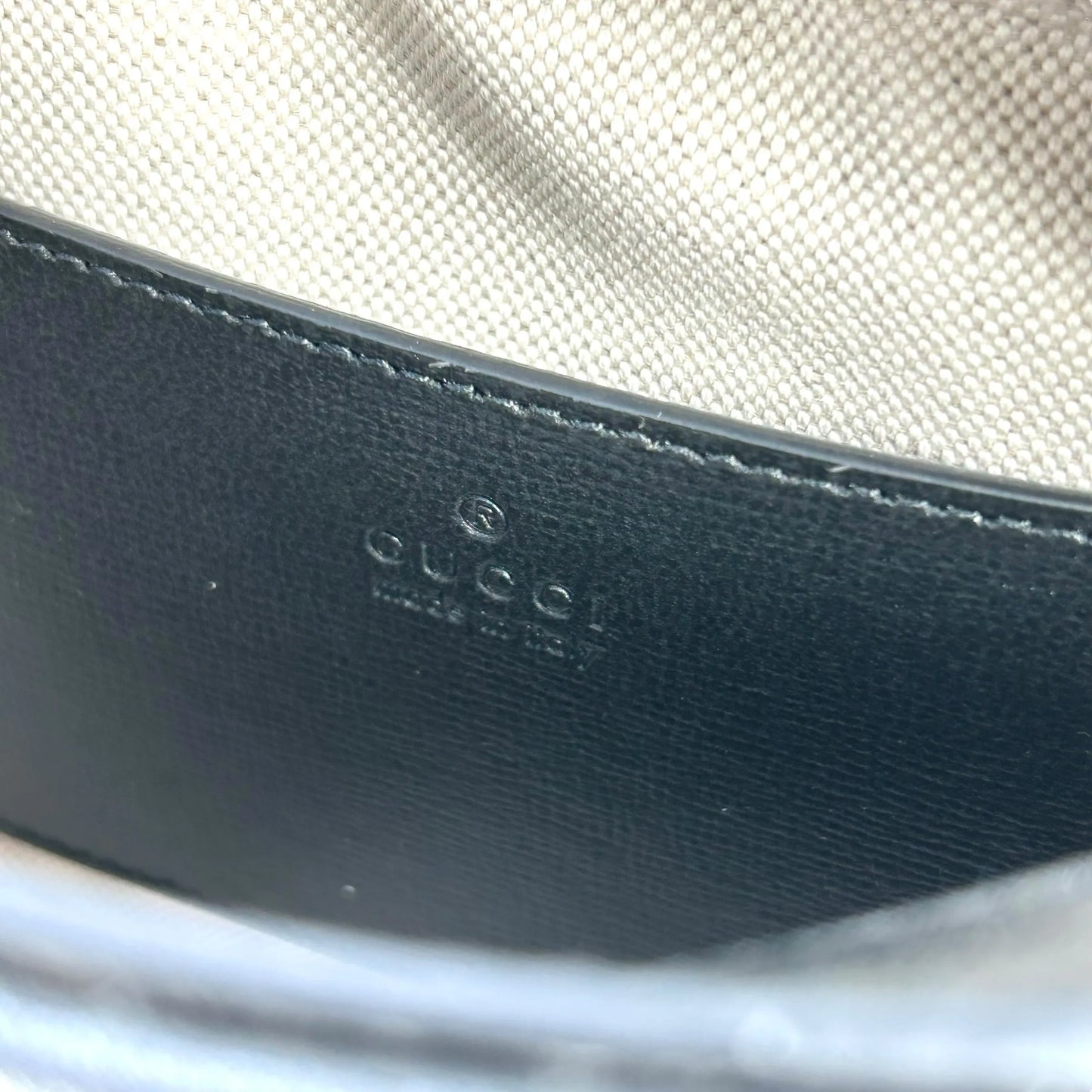 GUCCI Horsebit 1955 Leather Small Shoulder Bag - Black