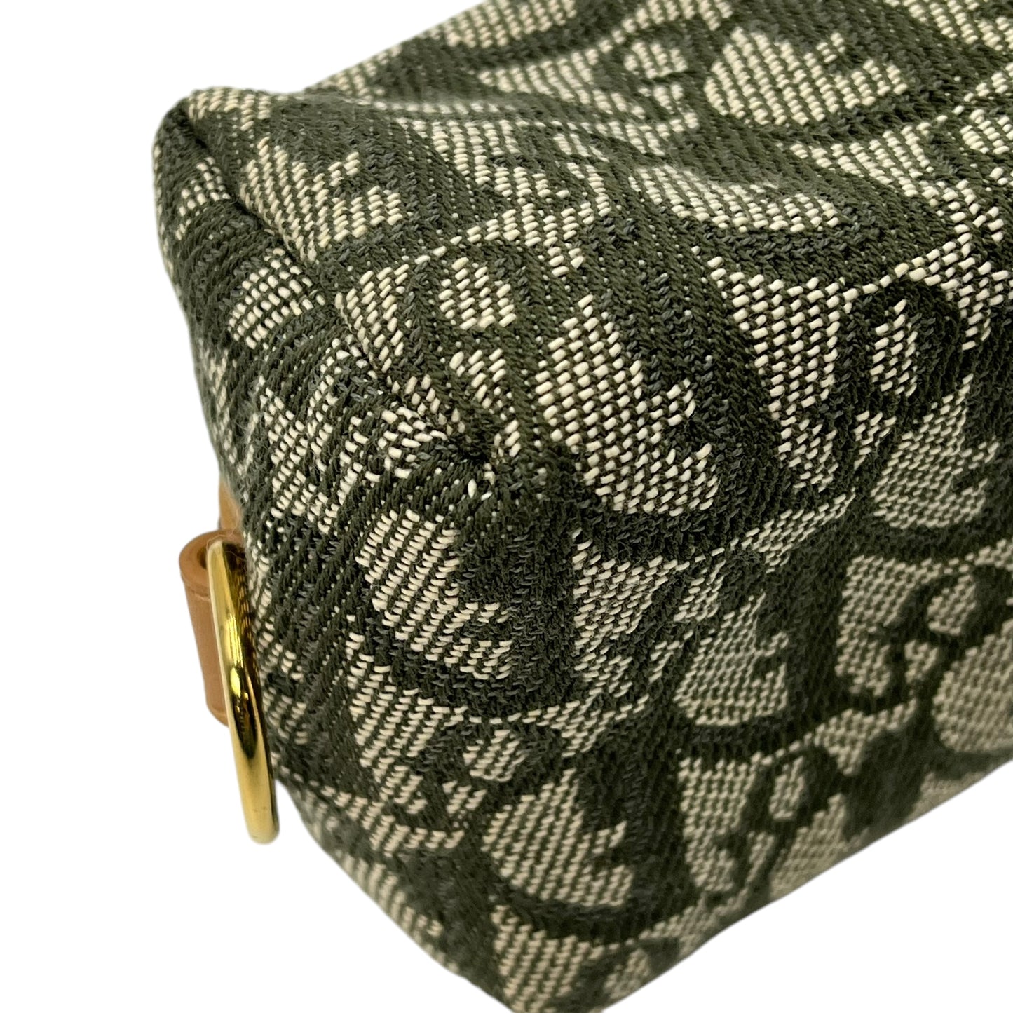 Dior Trotter Canvas Pouch Olive Green