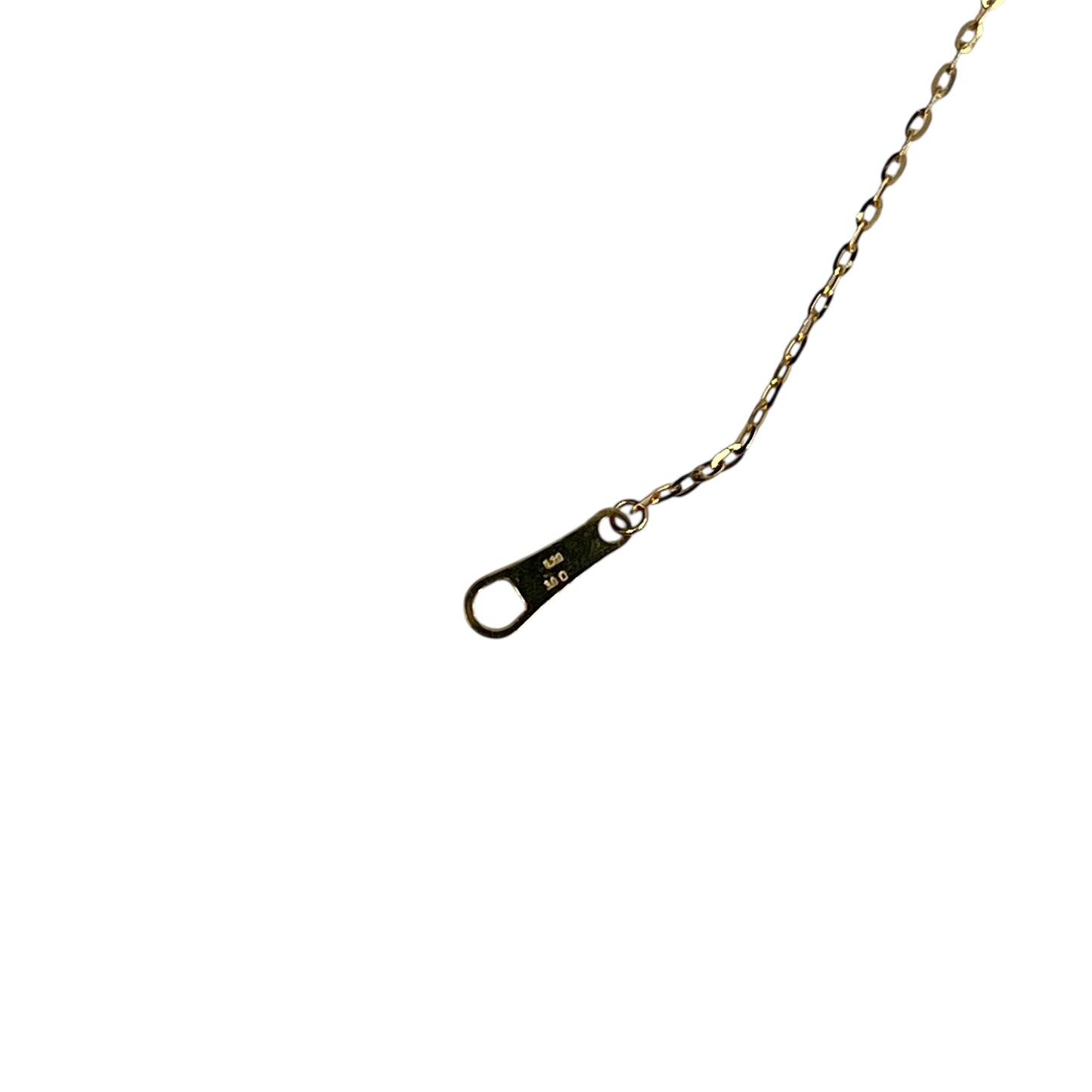 Diamond and Peridot Stones Necklace Yellow Gold