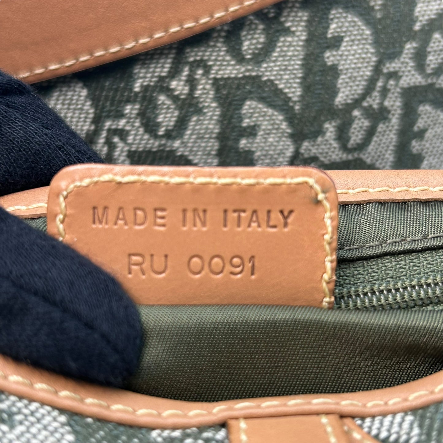 Dior Saddle Trotte canvas Shoulder Bag