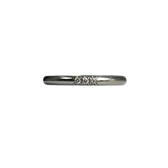 Tiffany Classic Band Ring 3PD Pt950 Jewelry
