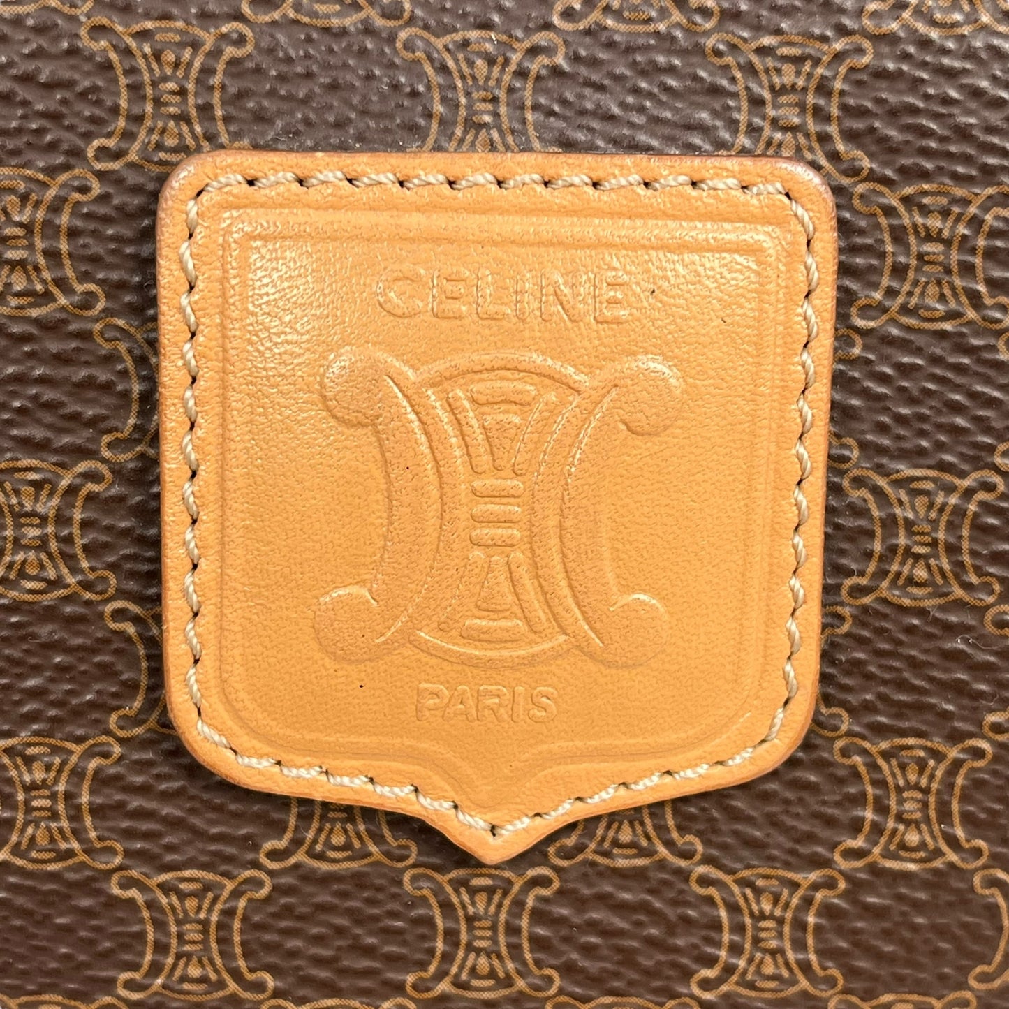 CELINE Macadam Boston Hand Bag - Brown