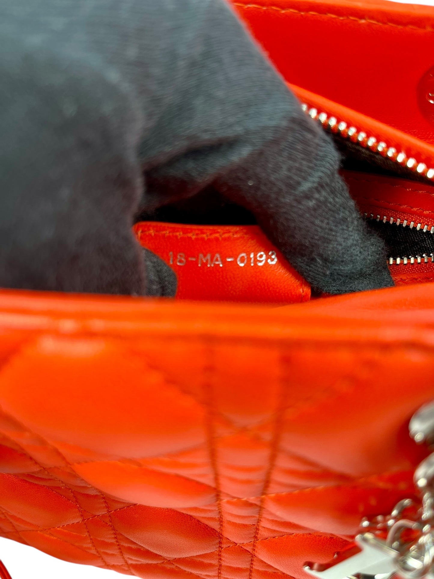 Dior Lady Dior 2way Bag - Orange