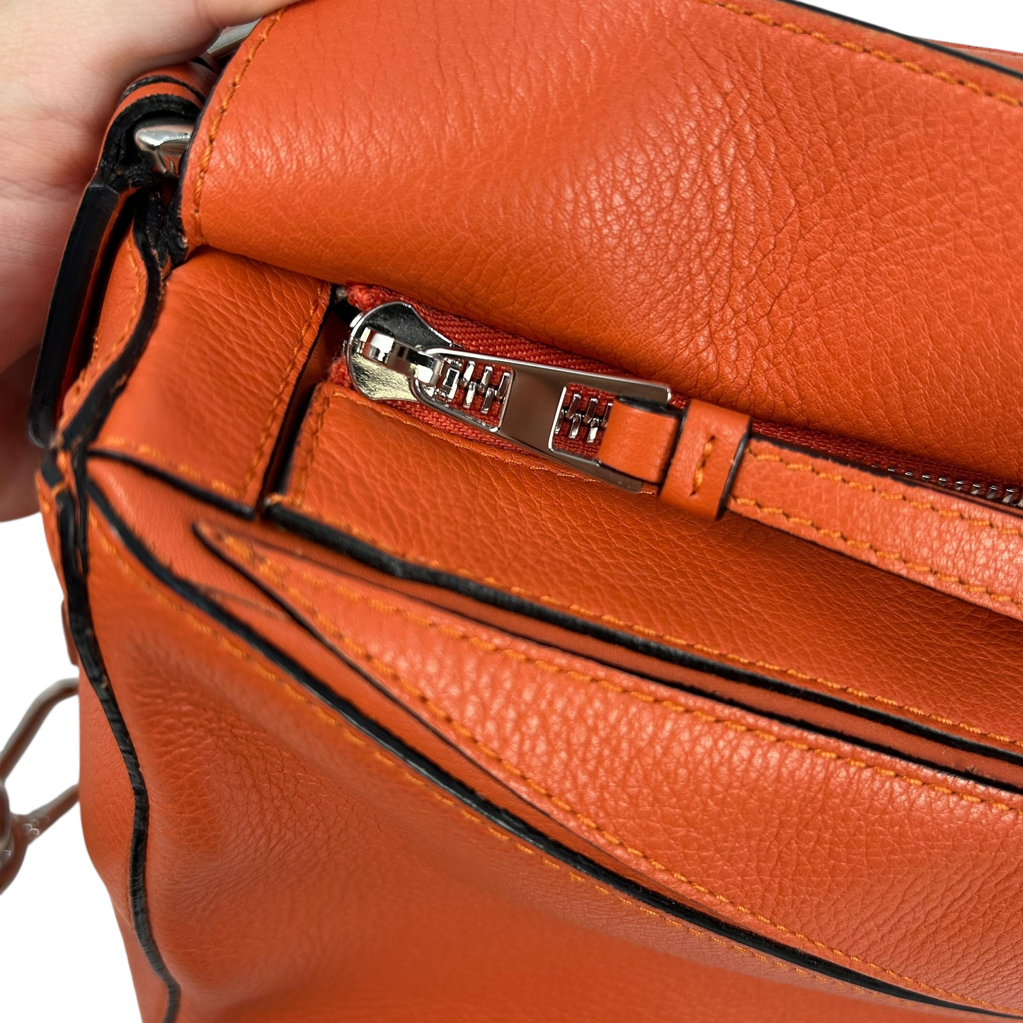 LOEWE Puzzle Bag Small Orange Hand Bag Shoulder Bag