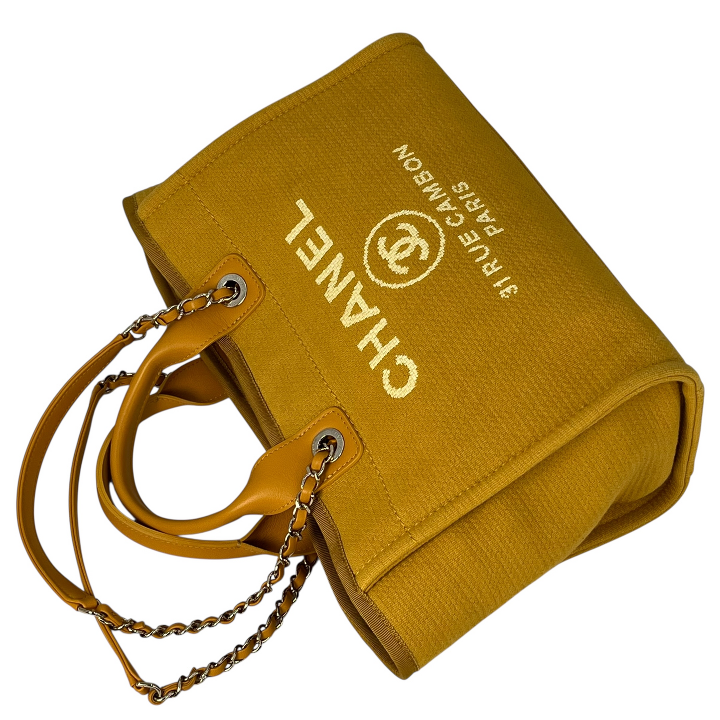 CHANEL Deauville Tote Bag - Yellow