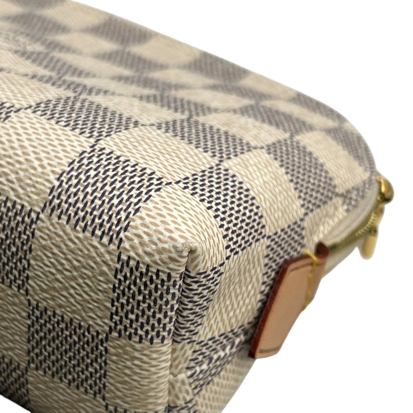 Louis Vuitton Damier Azur Pochette Cosmetic Pouch - White