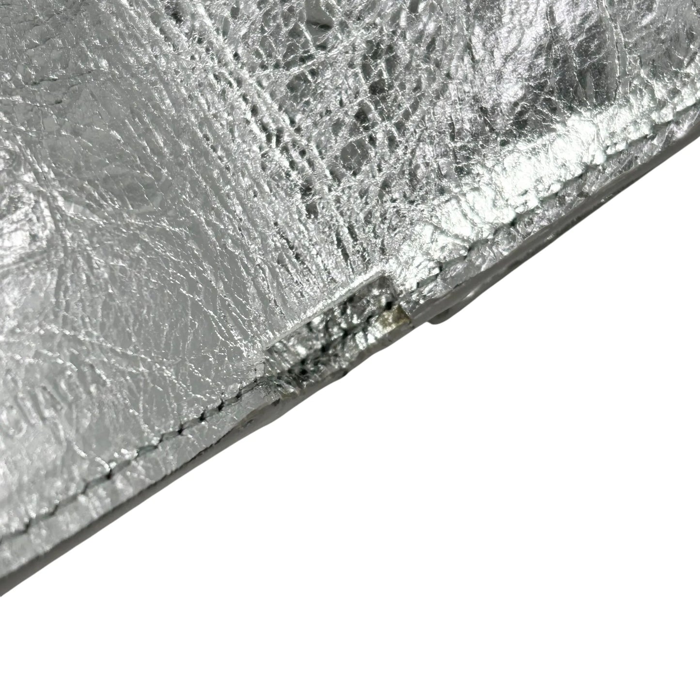 BALENCIAGA Papier Miini Compact Wallet - Silver