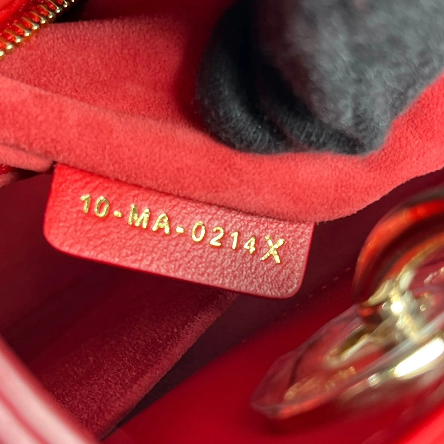 Dior Lady Dior Small Hand Bag - Red
