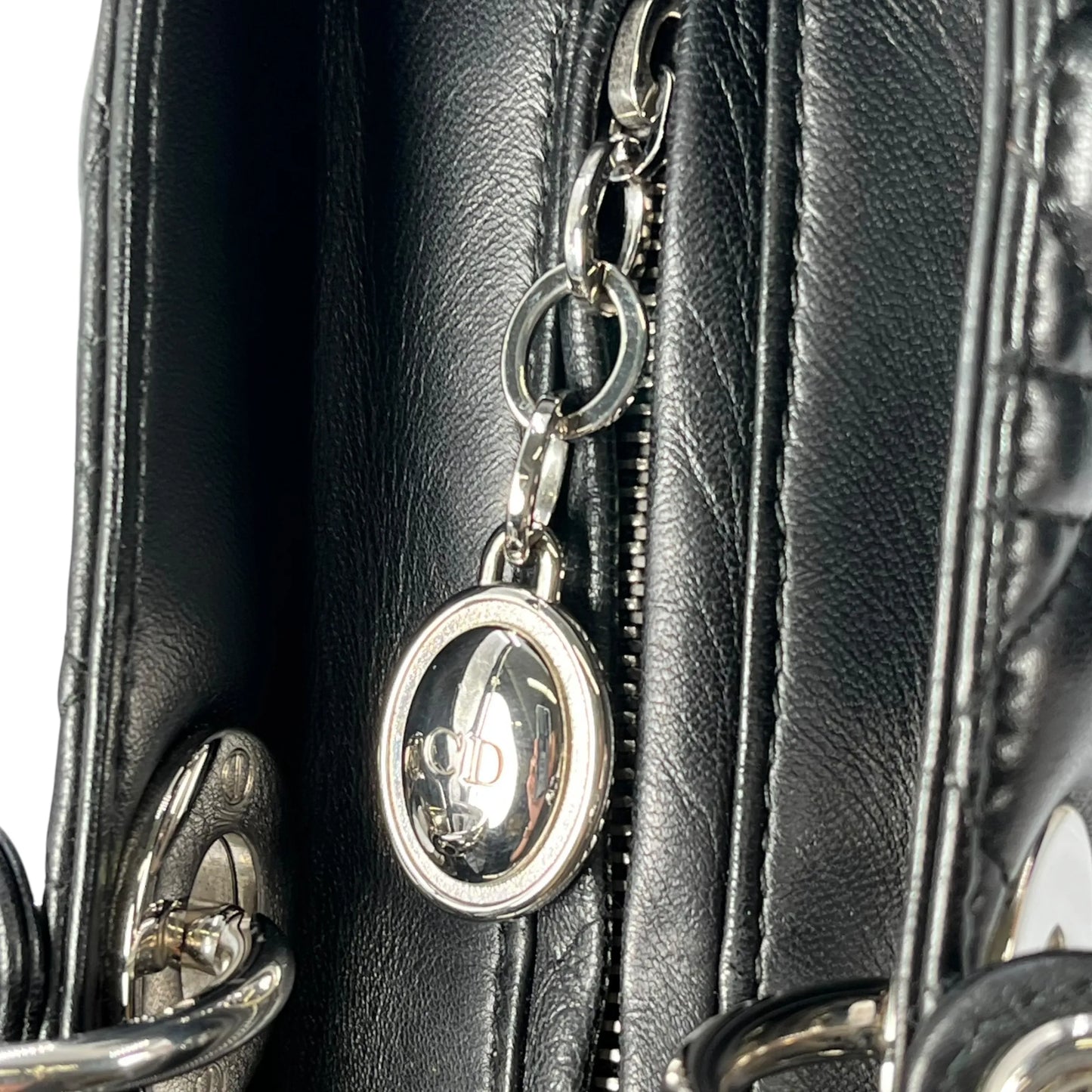 Dior Lady Dior Large Hand Bag - Black