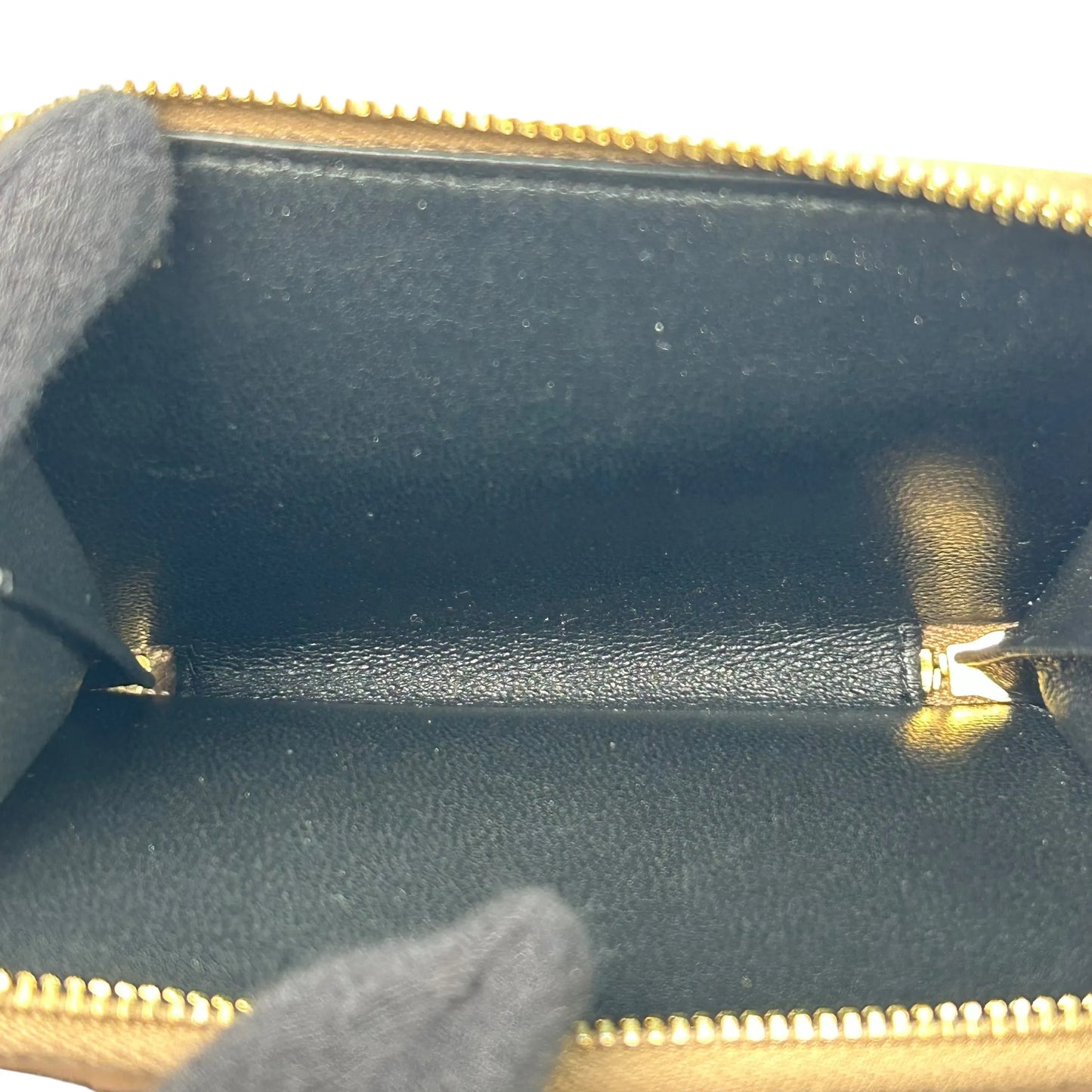 Saint Laurent YSL Zippy Compact Wallet - Beige