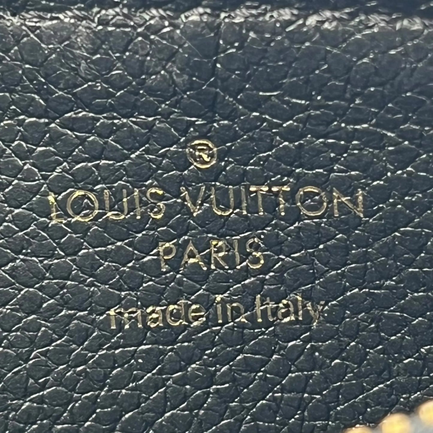 Louis Vuitton Monogram Empreinte Porte Cartes Card Case - Black