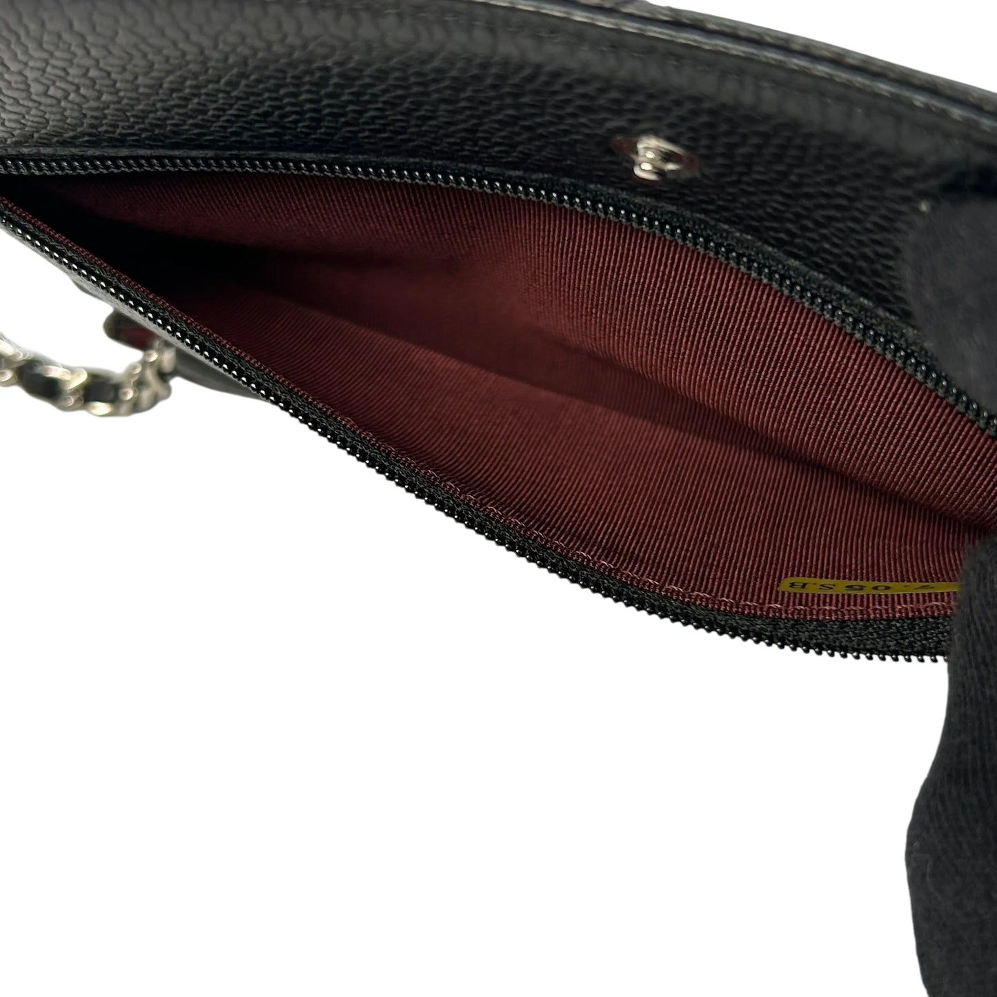 CHANEL Materasse Caviarskin Chain Wallet - Black - 34883
