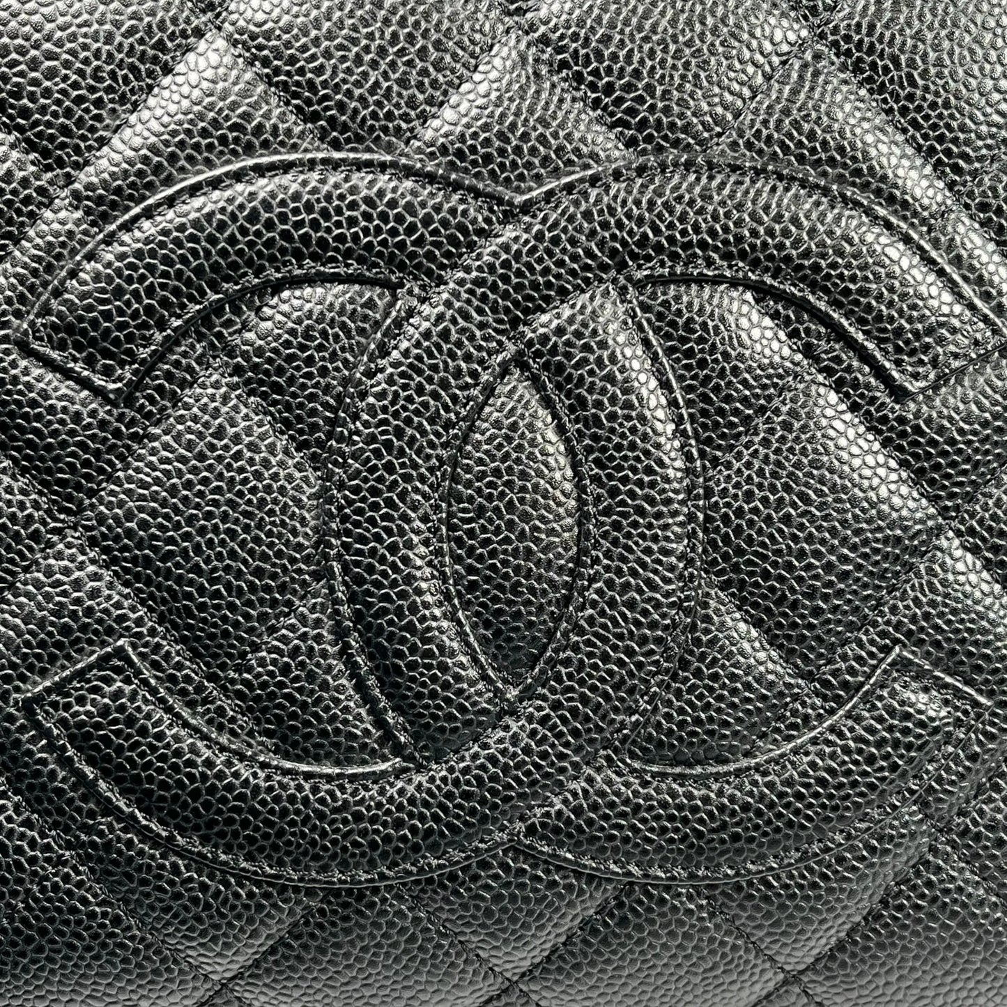 CHANEL PST Cain Tote Bag - Black
