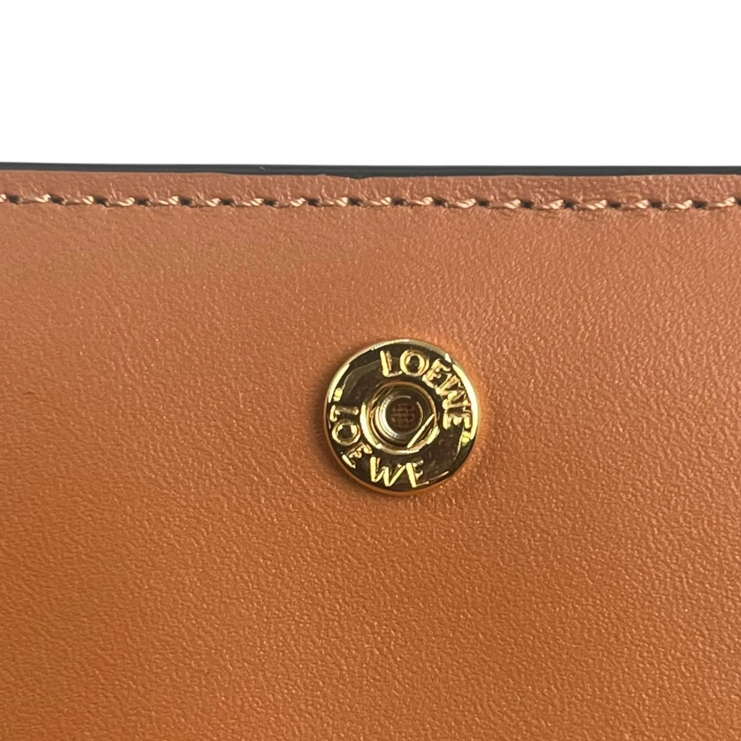 Loewe Repeat Compact Wallet - Brown