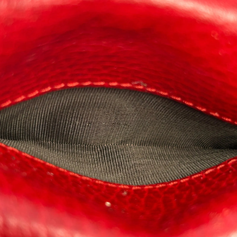 GUCCI GG Marmont Leather Trifold Compact Wallet - Red