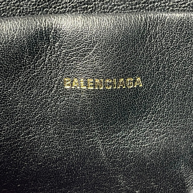 BALENCIAGA Ville Logo Leather Pouch Clutch Bag - Pink