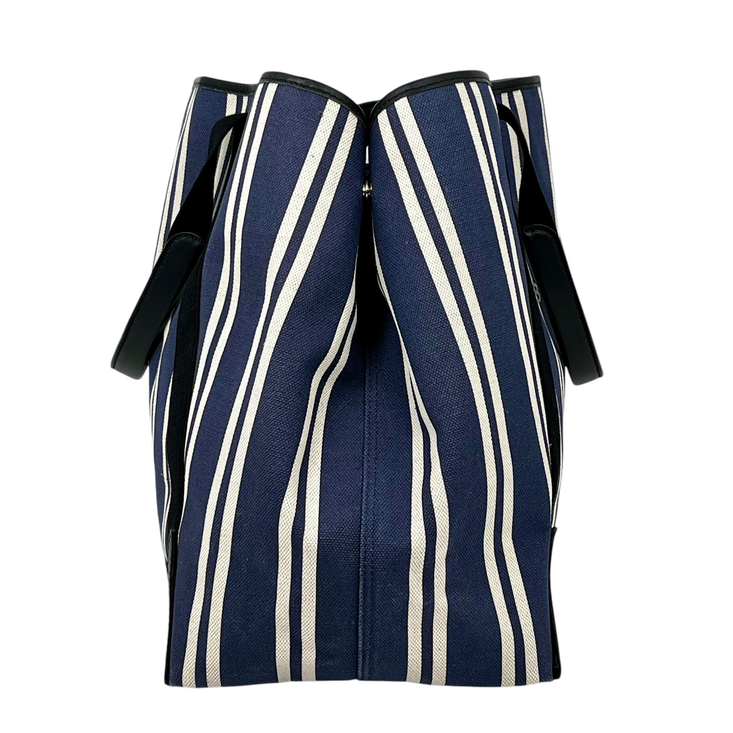 BALENCIAGA Stripe Navy Cabas
