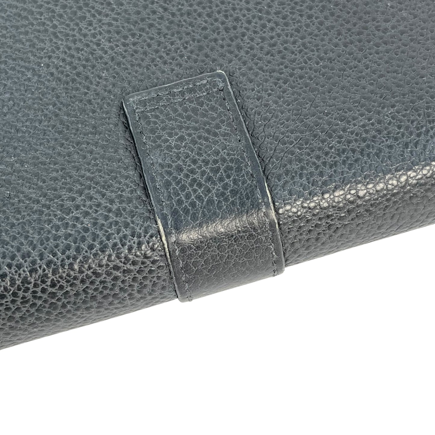Saint Laurent YSL logo leather Round zip wallet