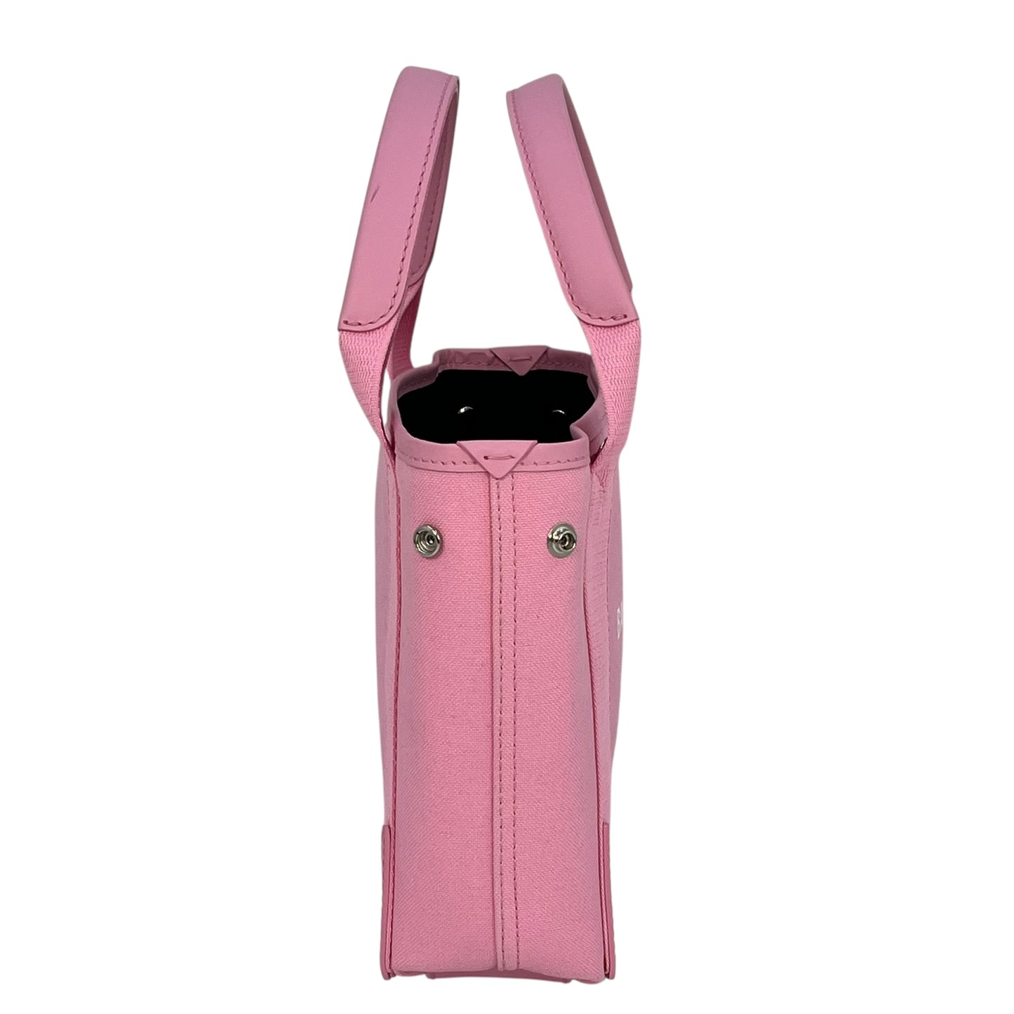 BALENCIAGA Navy Canvas XS Hand Bag - Pink