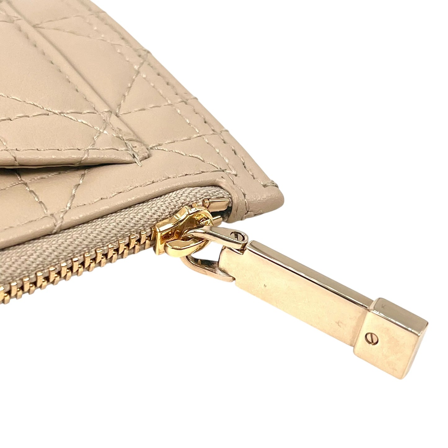 Dior Coin Purse Card Case - Beige