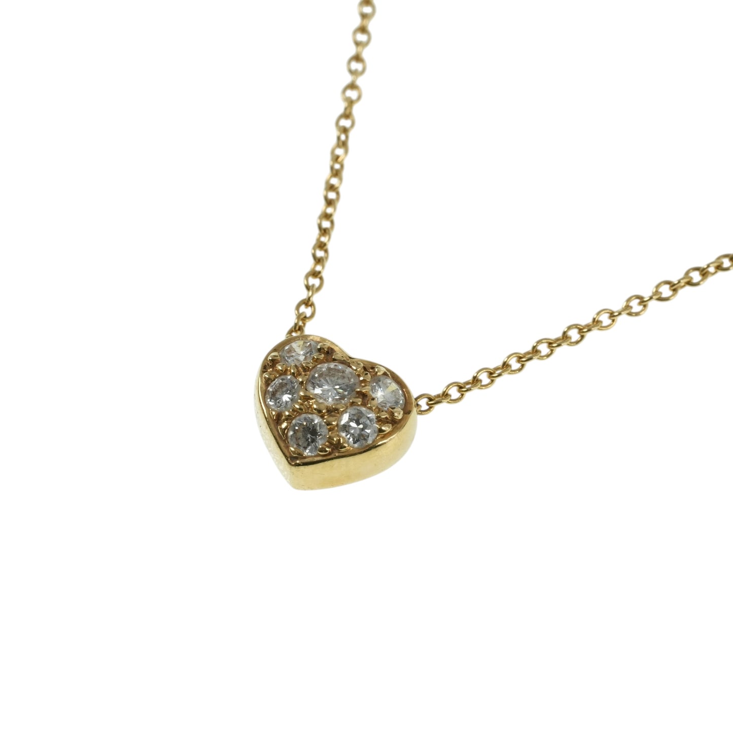 Tiffany Pave Diamond Heart Necklace