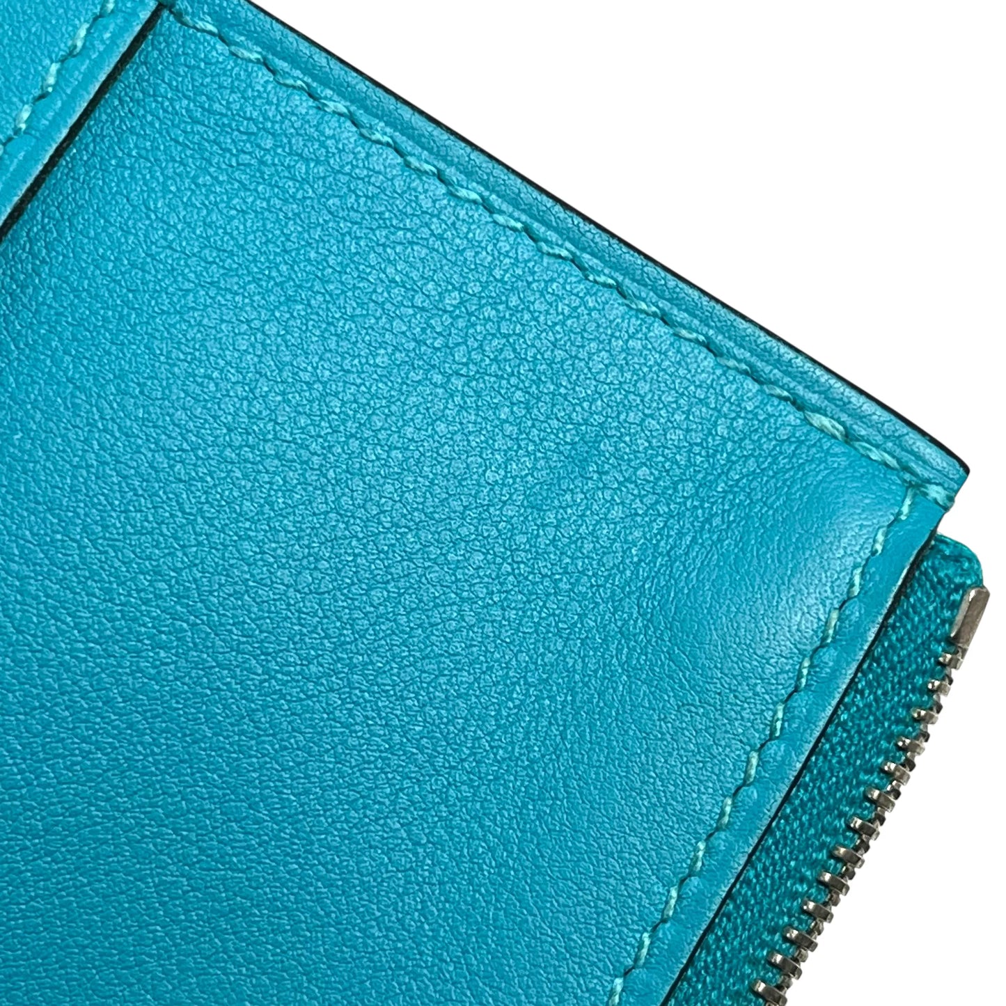 Hermes Dogon GM Bi-Fold Long Wallet - Turquoise