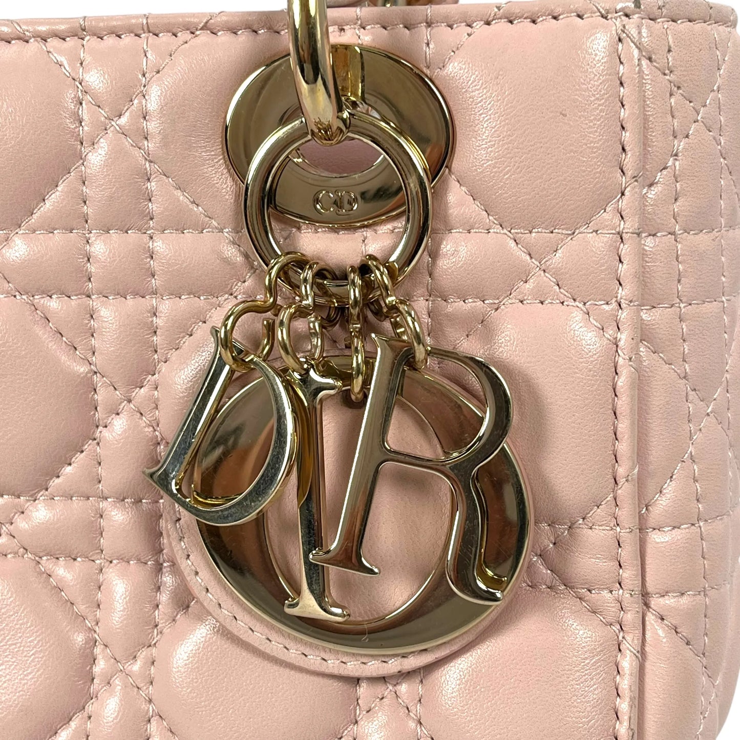 Dior Small Lady Dior My ABCDior Leather Hand Bag - Pink