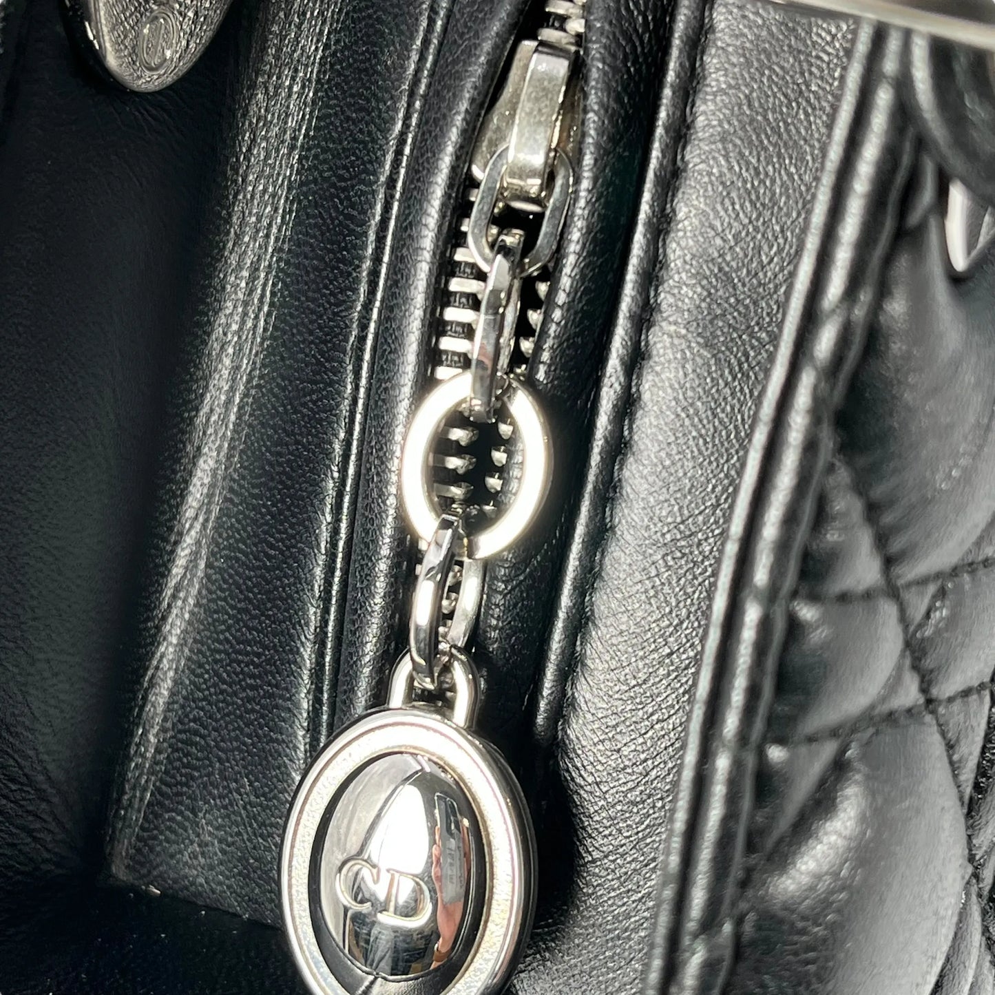 Dior Lady Dior Large Hand Bag - Black