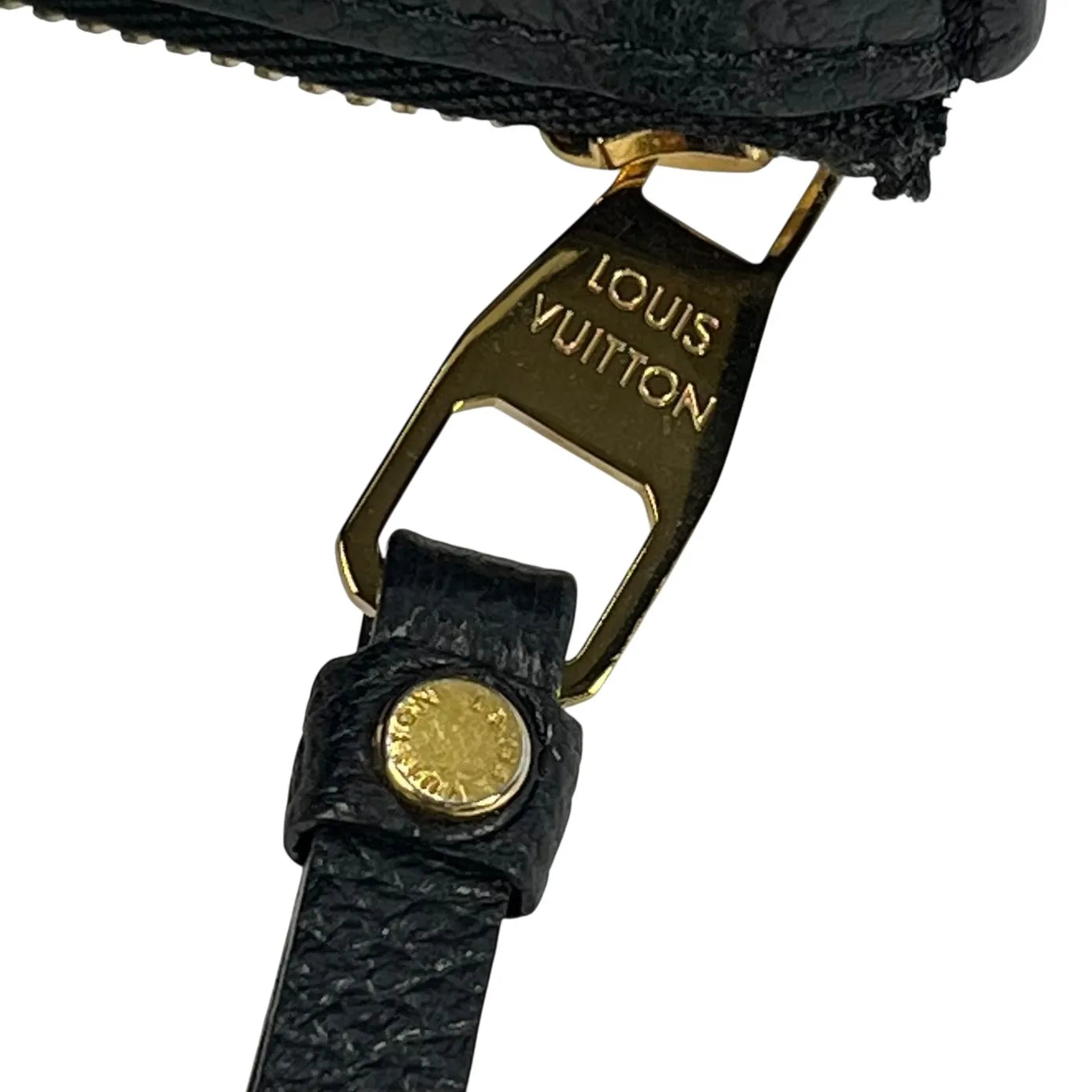 Louis Vuitton Monogram Empreinte Porte Cartes Card Case - Black