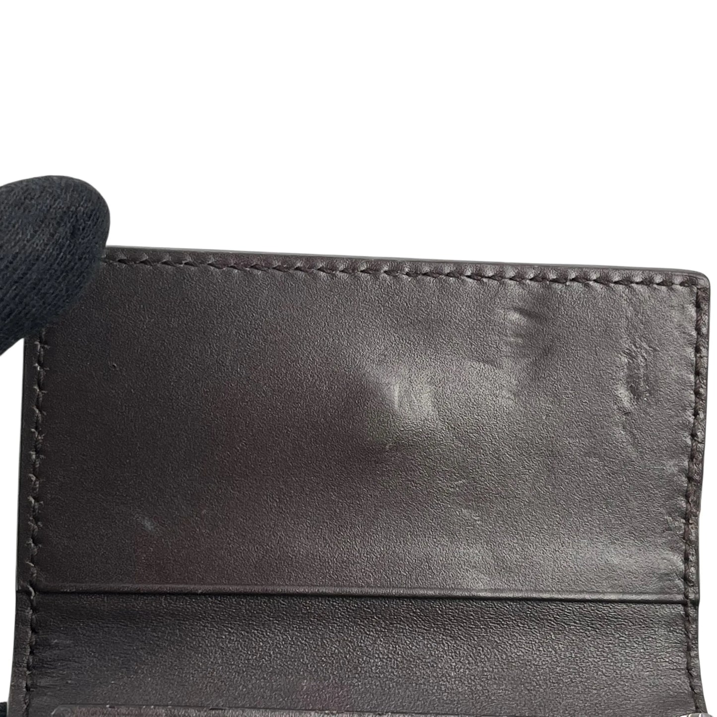 GUCCI Guccissima Key Case - Darkbrown
