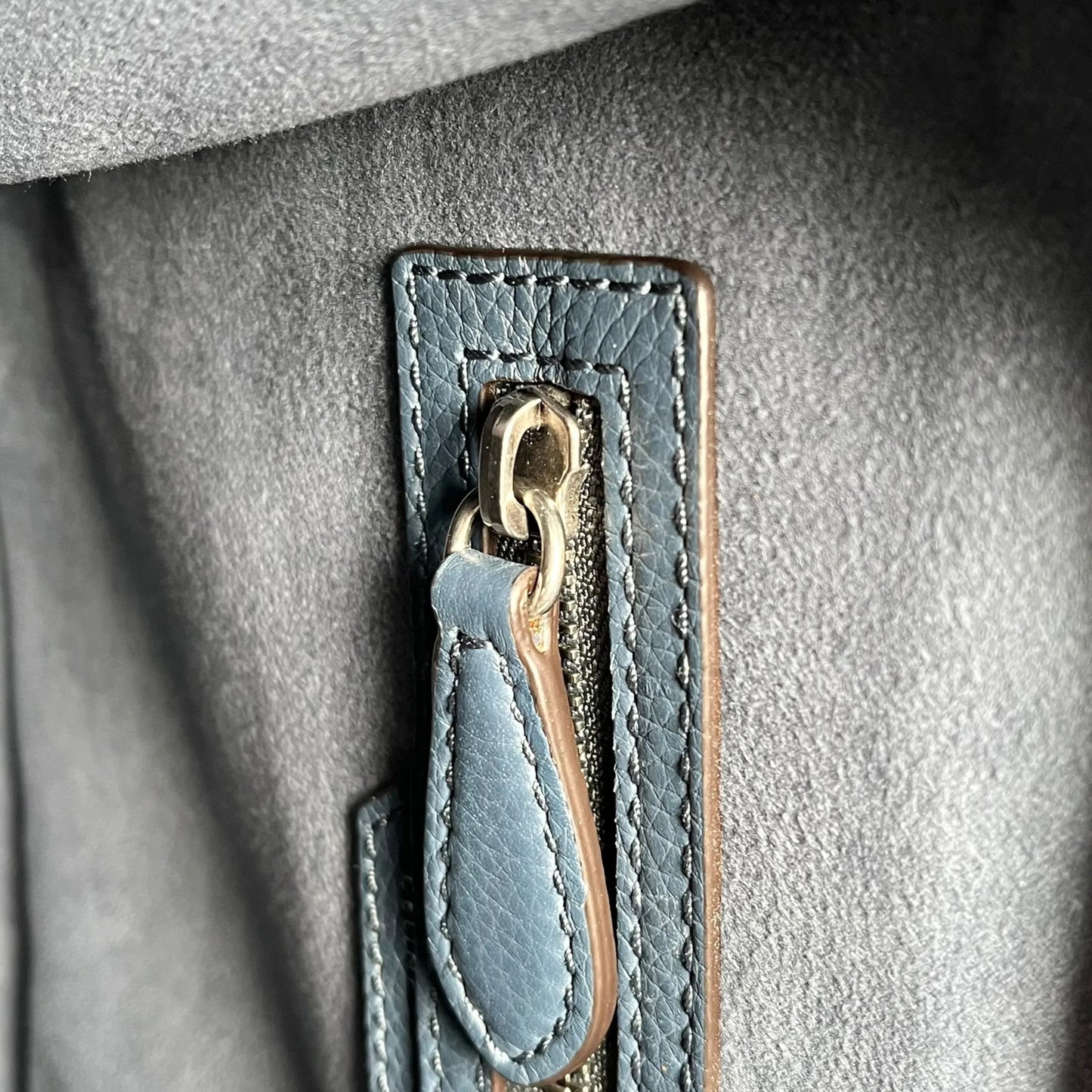 CELINE Micro Shopper Luggage Hand Bag - Navy Blue