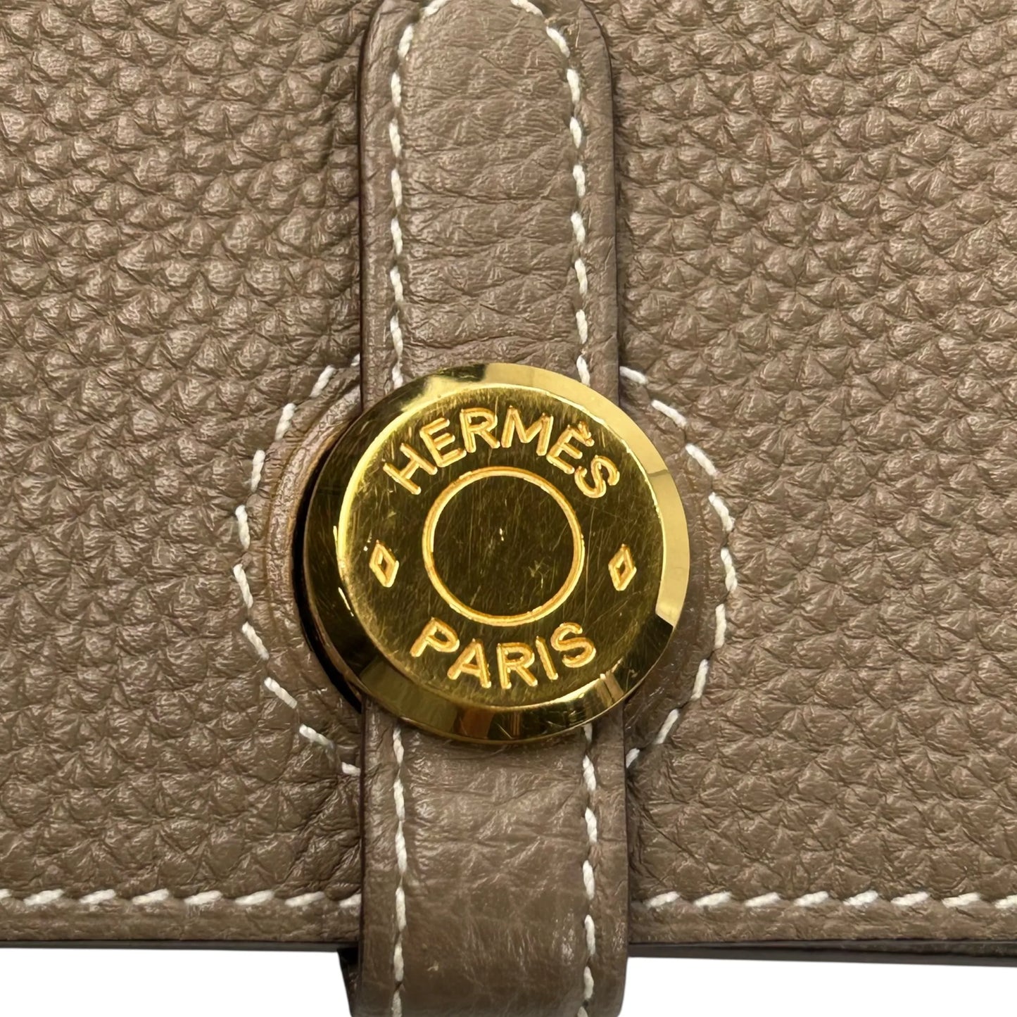 Hermes Dogon Togo Compact Wallet - Brown