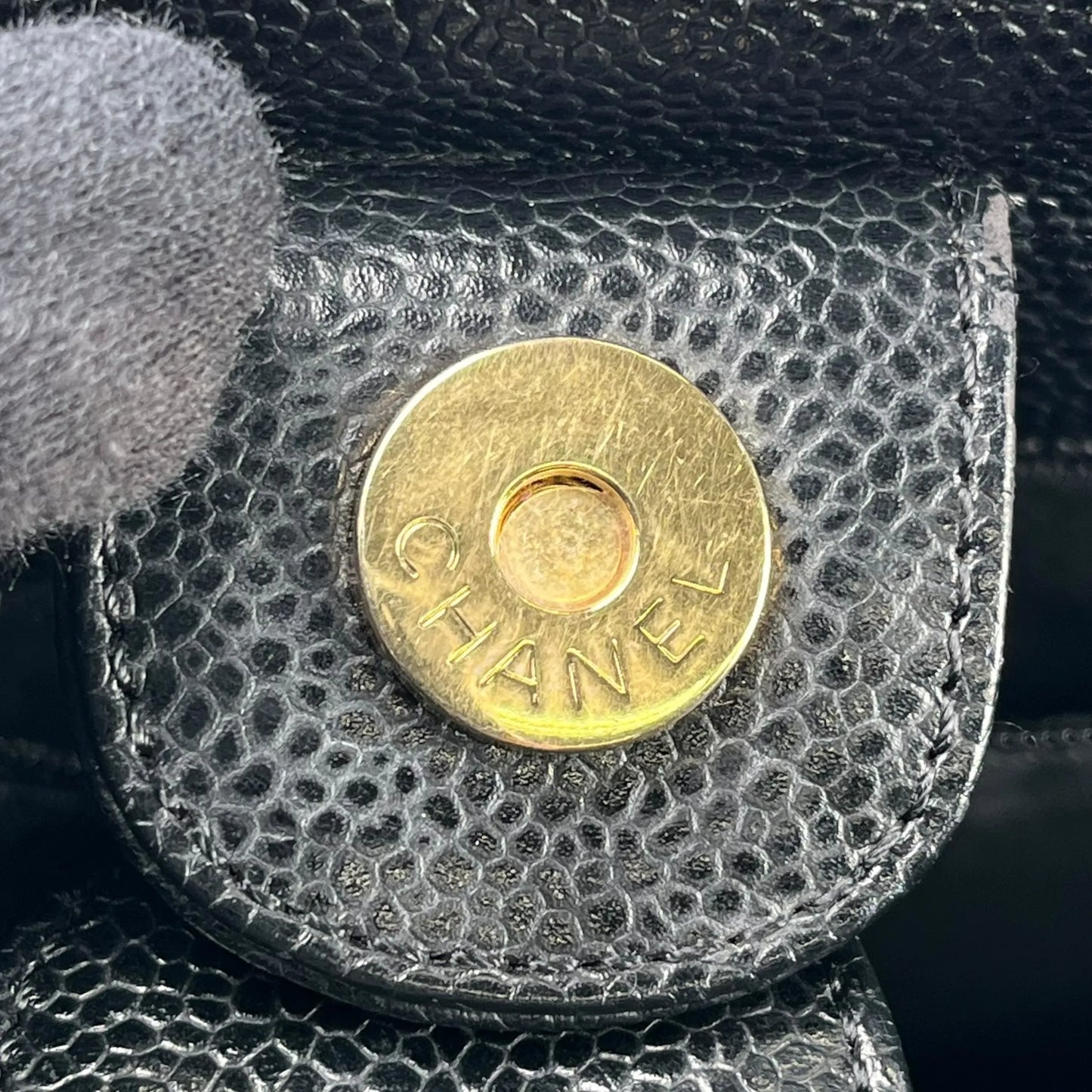 CHANEL PST Cain Tote Bag - Black