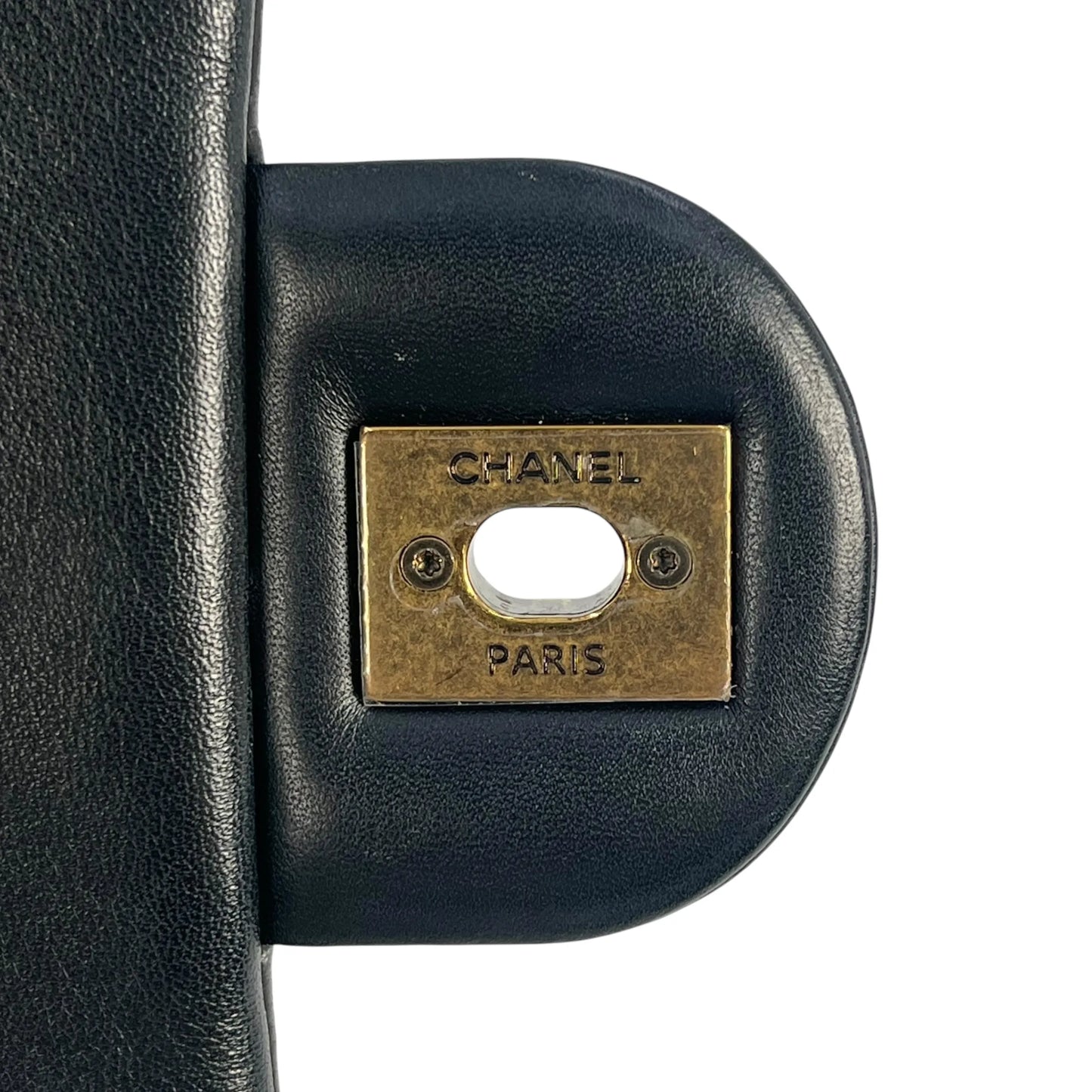 CHANEL Matelasse Top Handle Hand Bag Chain Shoulder Bag - Black