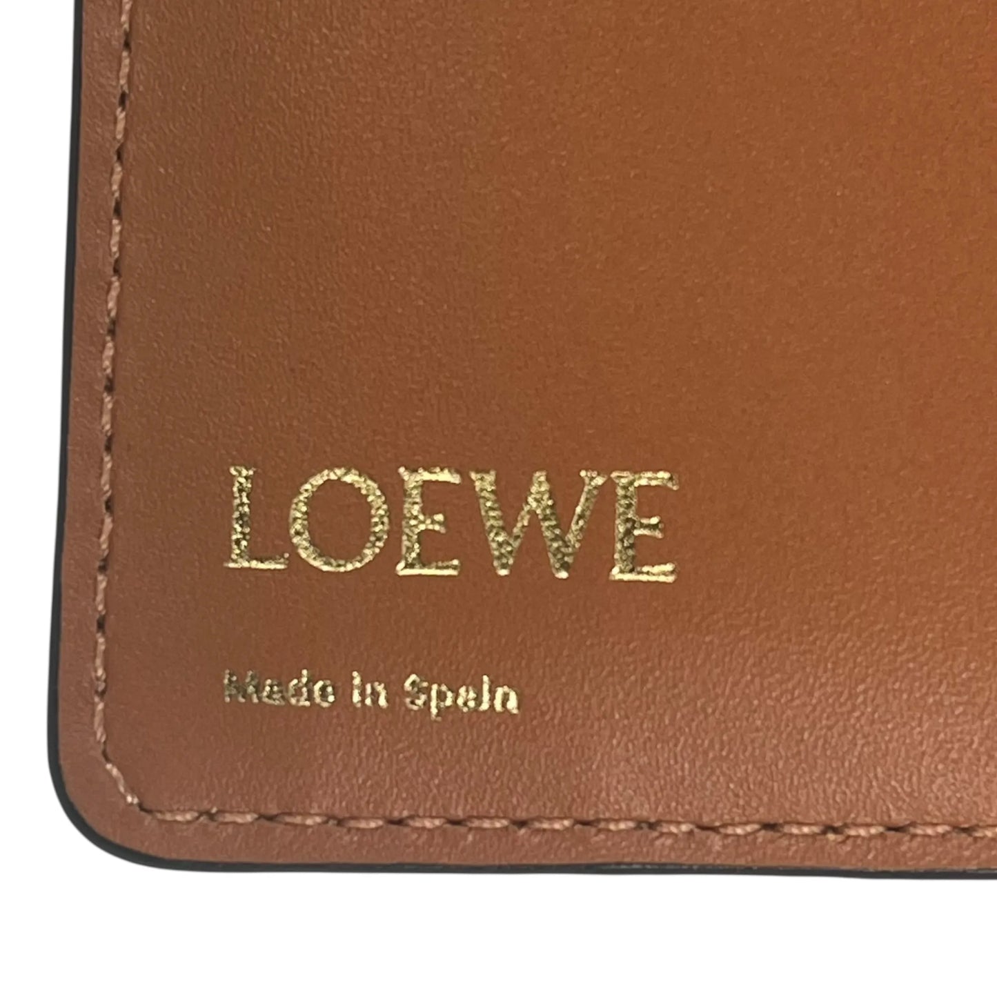 Loewe Repeat Compact Wallet - Brown