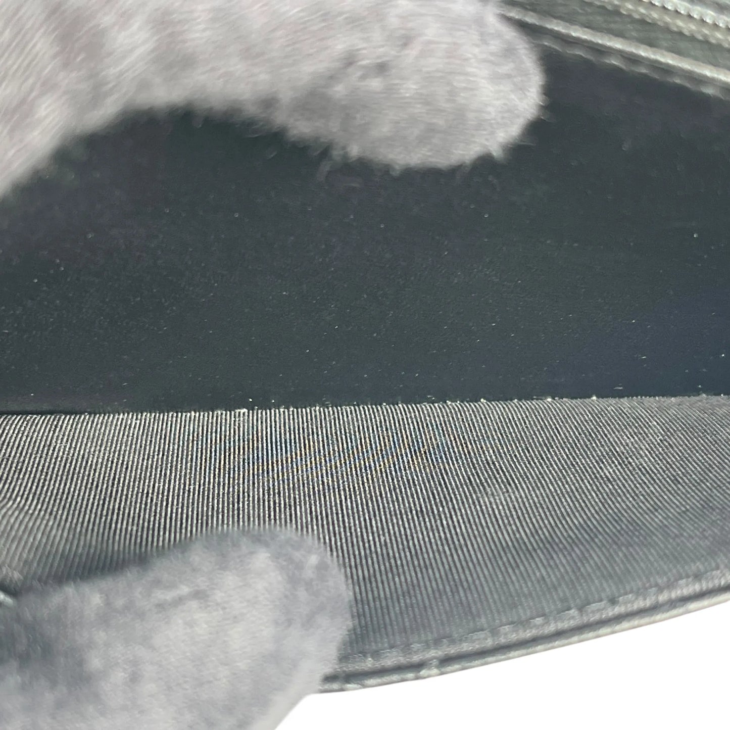 CHANEL Matelasse Lamskin Chain Wallet - Black