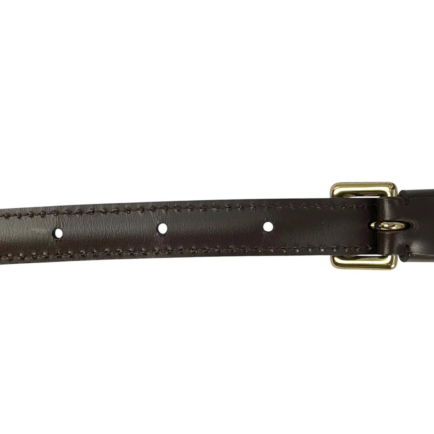 LOUIS VUITTON Leather Shoulder Strap - Darkbrown - 34941