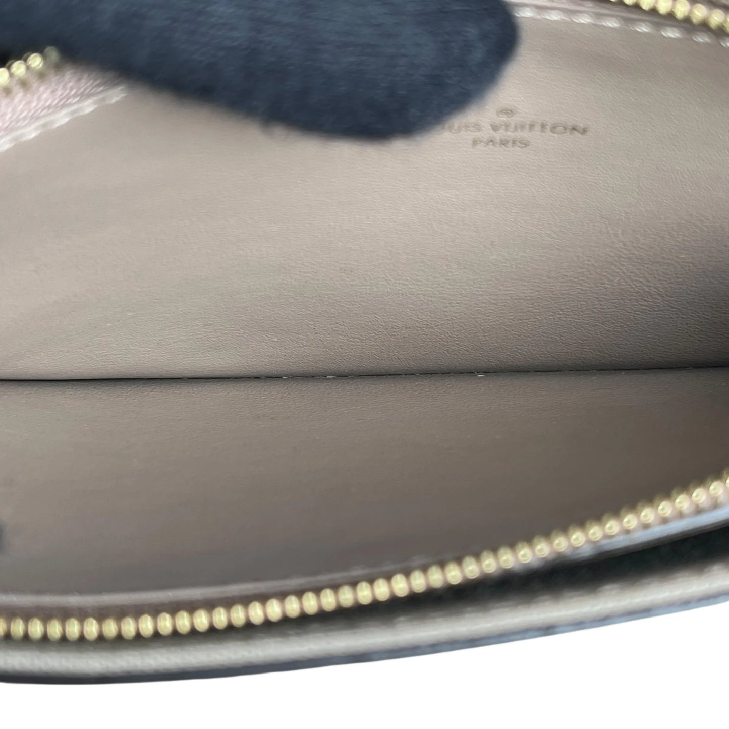 LOUIS VUITTON Pochette Felicie Monogram Empreinte Chain Wallet - Beige