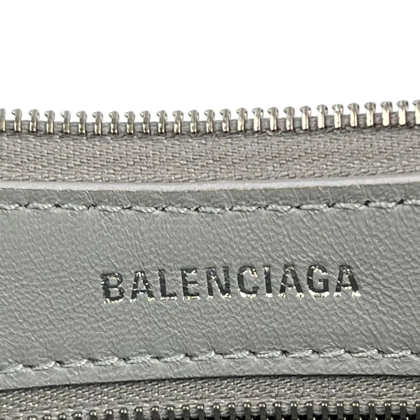 BALENCIAGA Mary Kate Leather Shoulder Bag - Silver