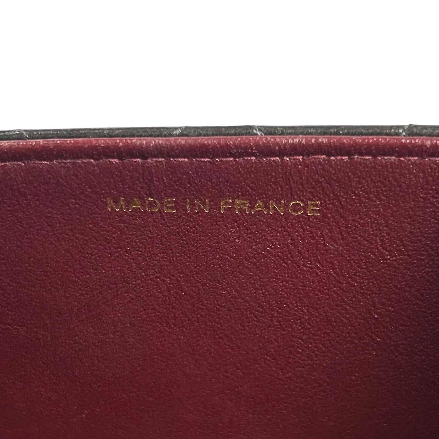 CHANEL Matelasse Lambskin Chain Shoulder Bag - Black