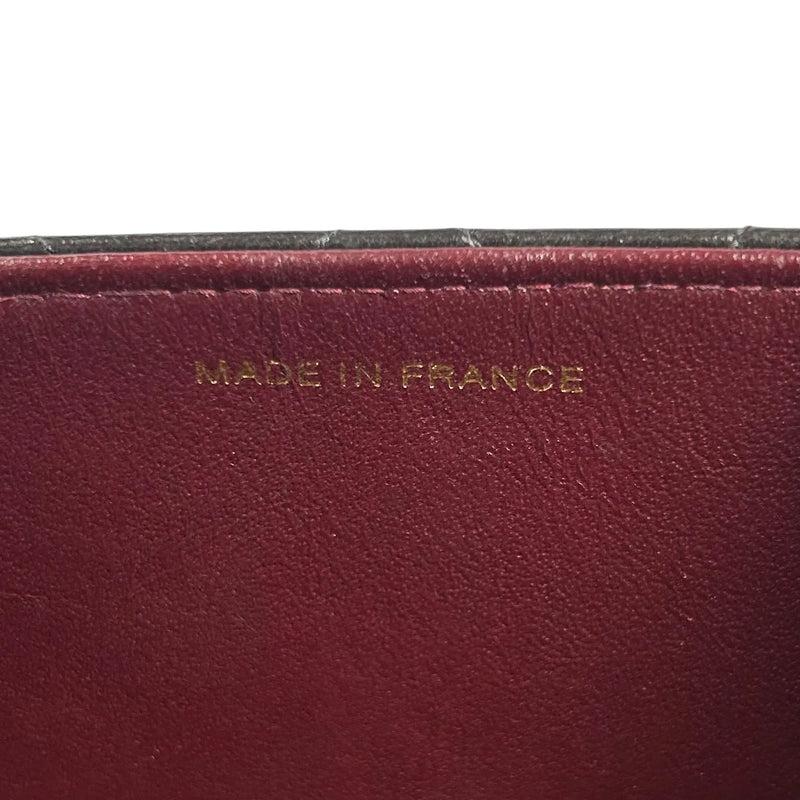 CHANEL Matelasse Lambskin Chain Shoulder Bag - Black