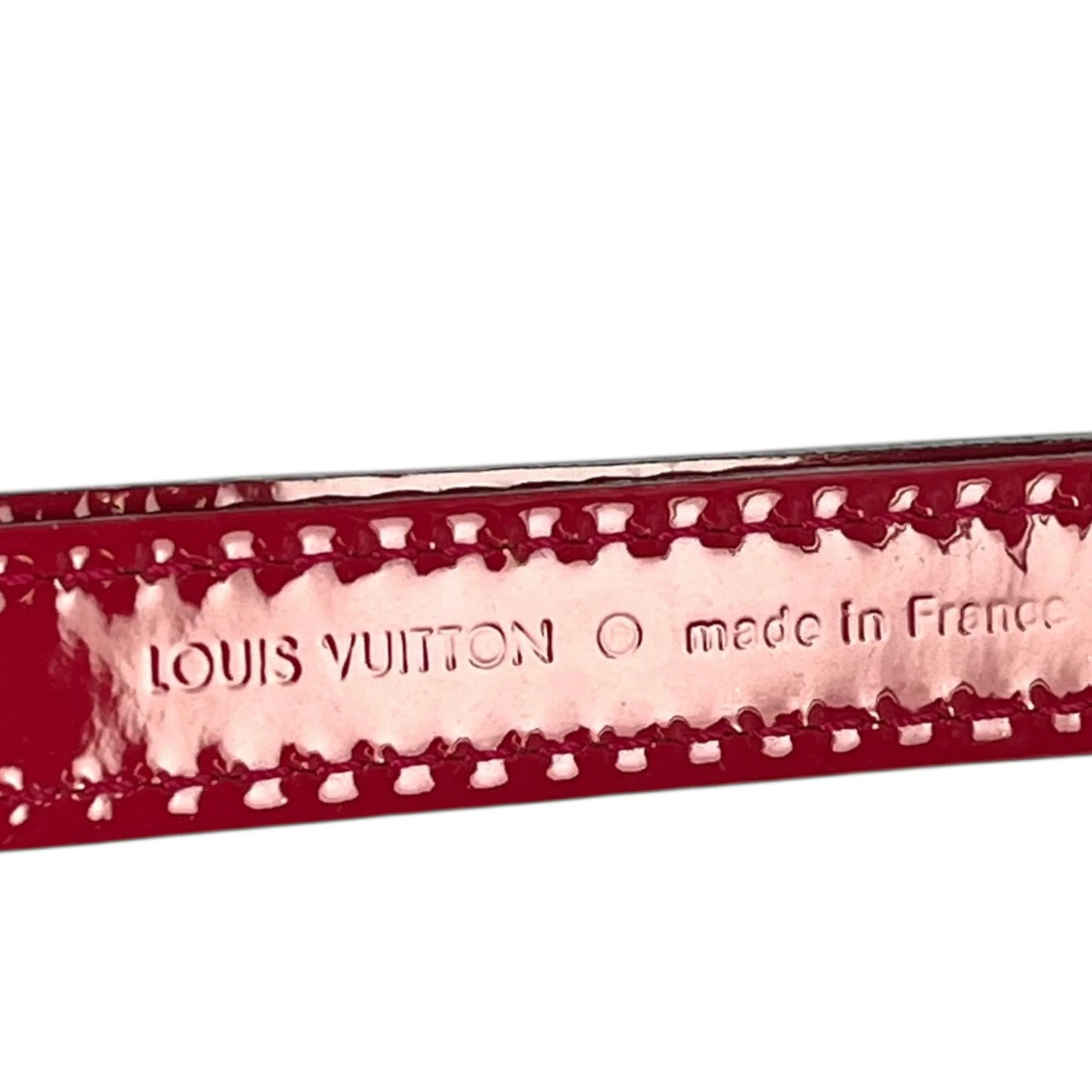 LOUIS VUITTON Vernis Shoulder Strap - Red