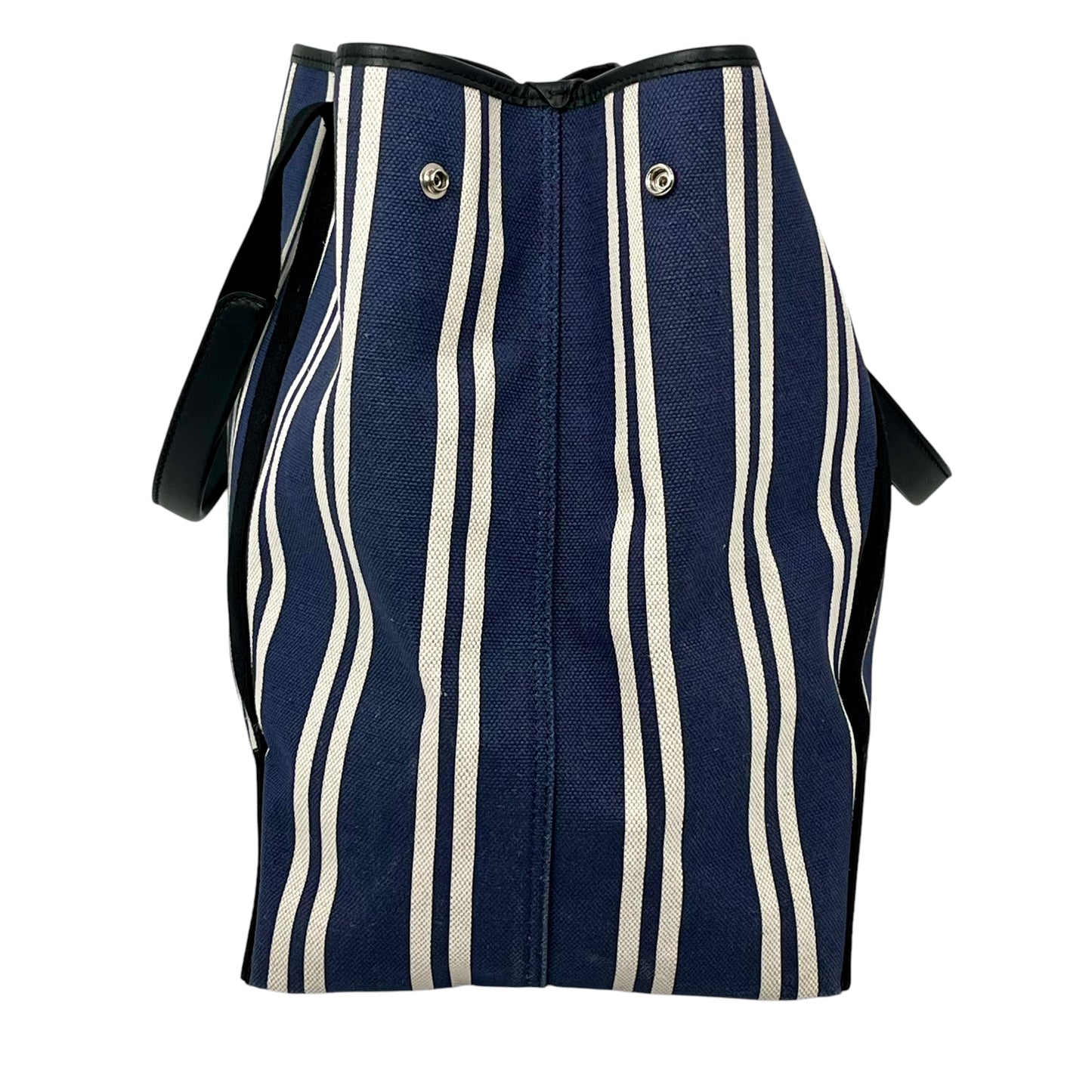 BALENCIAGA Stripe Navy Cabas