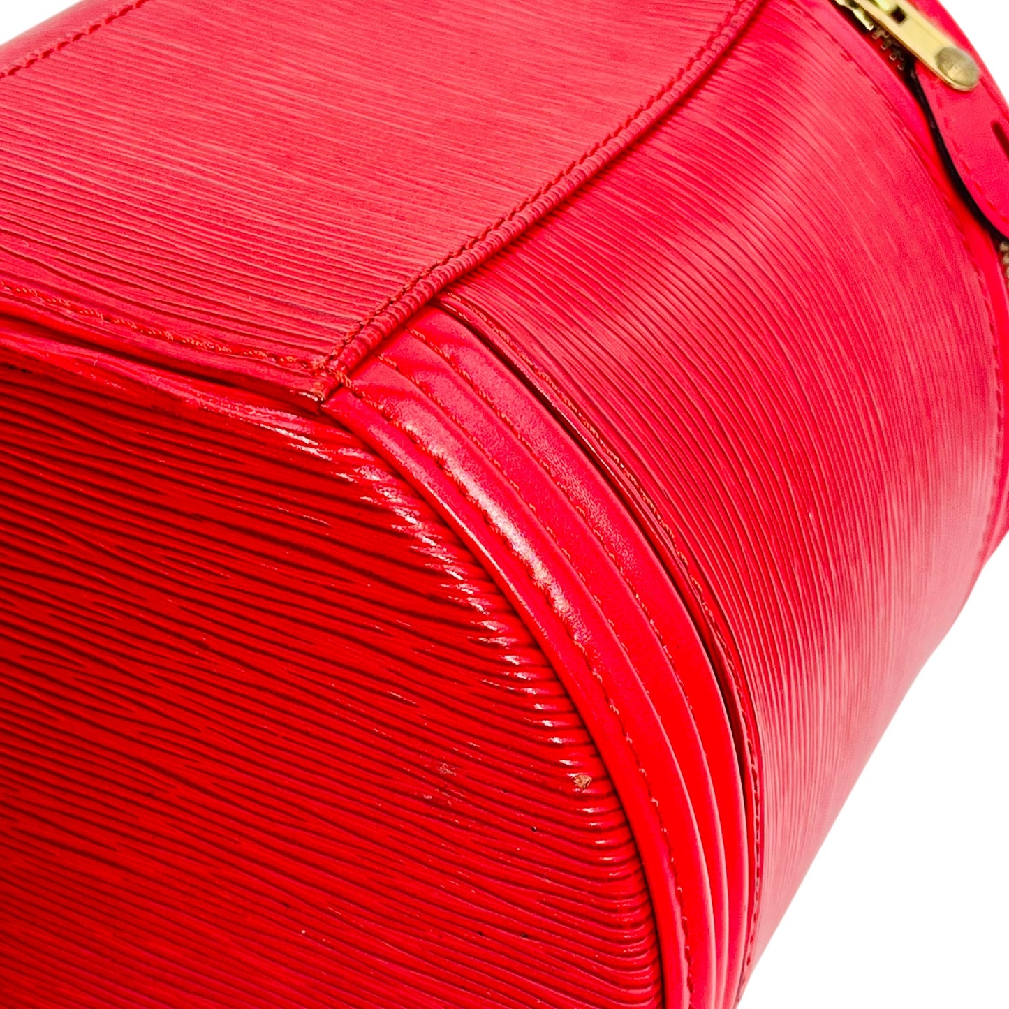 Louis Vuitton Epi Cannes Vanity Hand Bag - Red