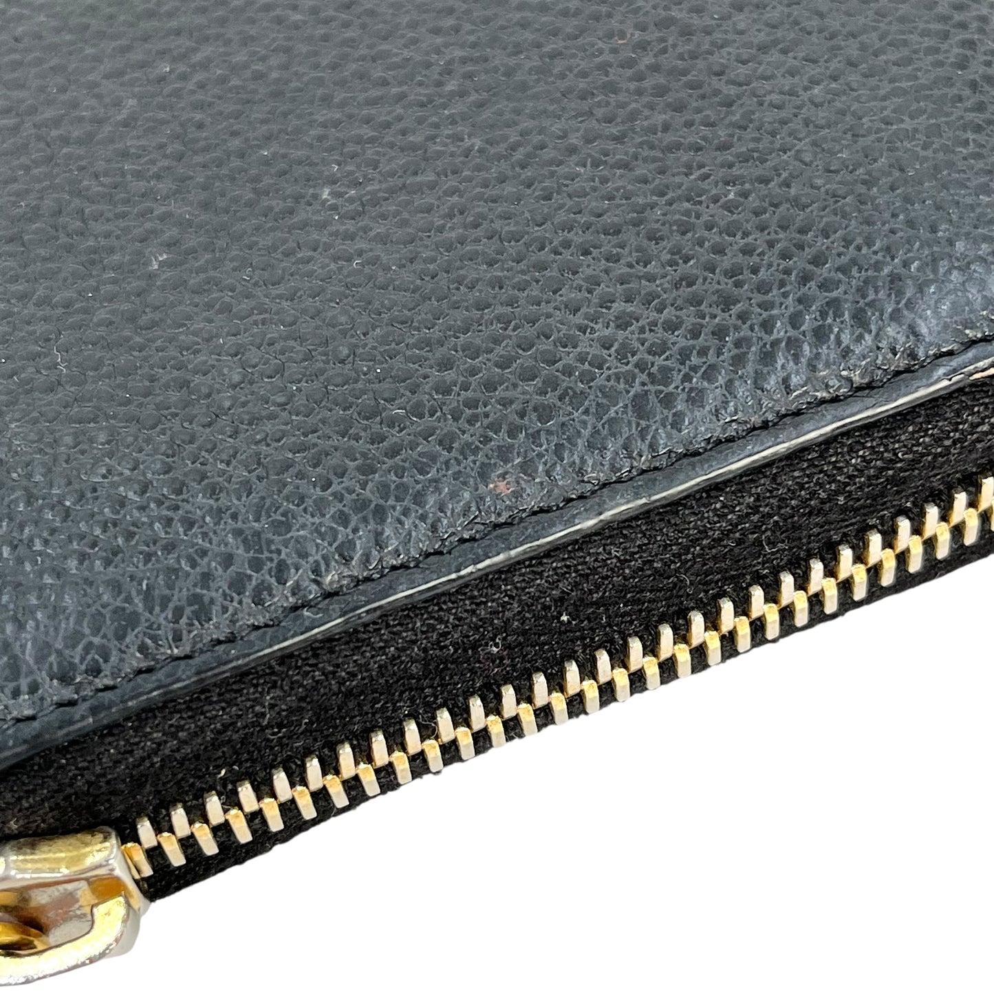 Saint Laurent YSL logo leather Round zip wallet
