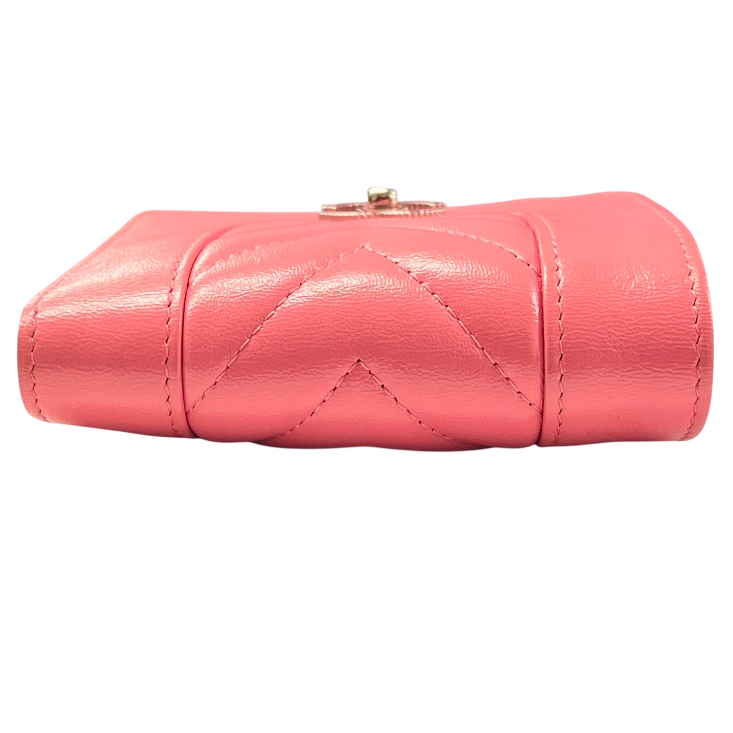 CHANEL Vstich Mademoiselle Tri-fold wallet